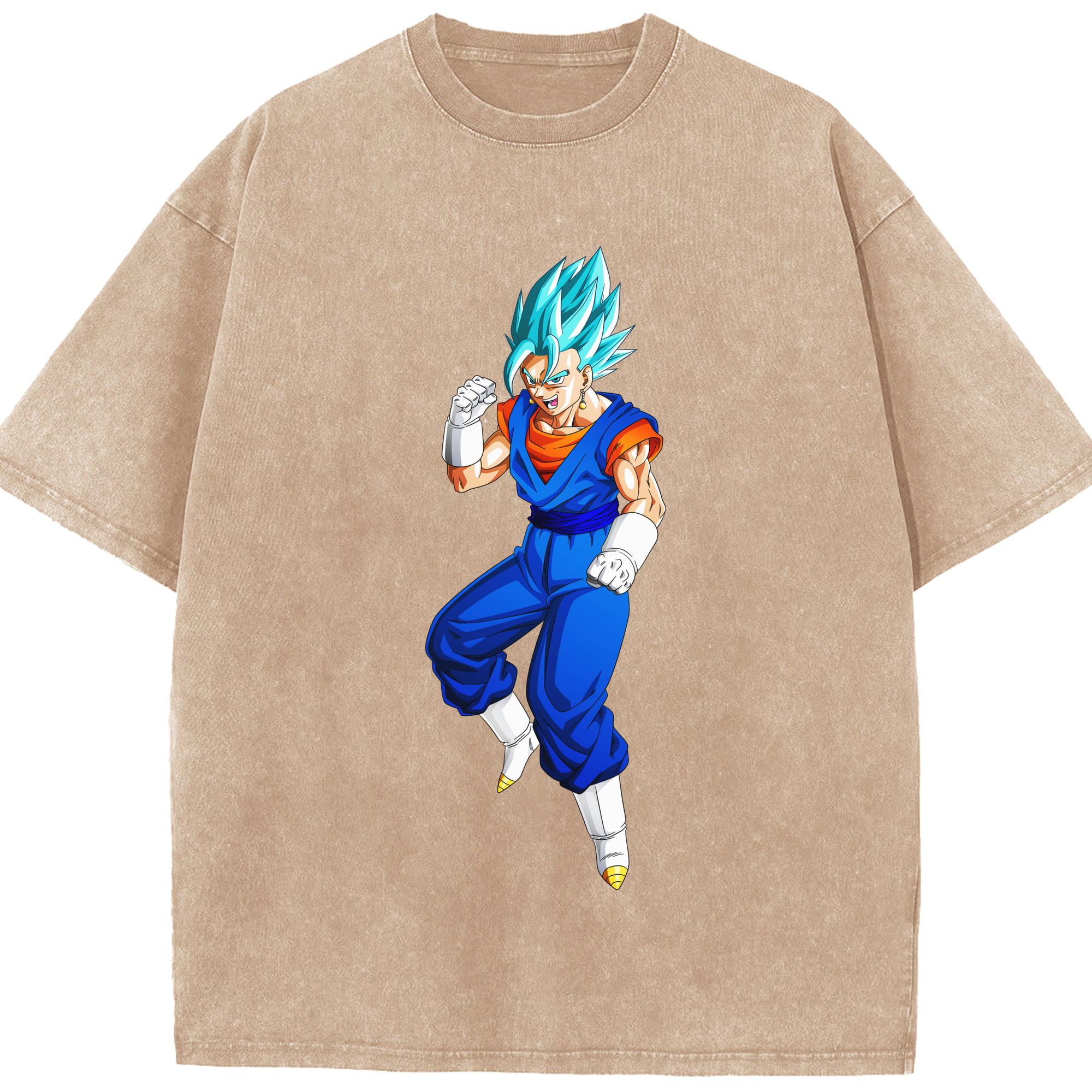 （画像用） ドラゴンボール ベジット DRAGON BALL Vegetto 綿100% ヴィンテージ風 半袖Tシャツ（フロントプリント）