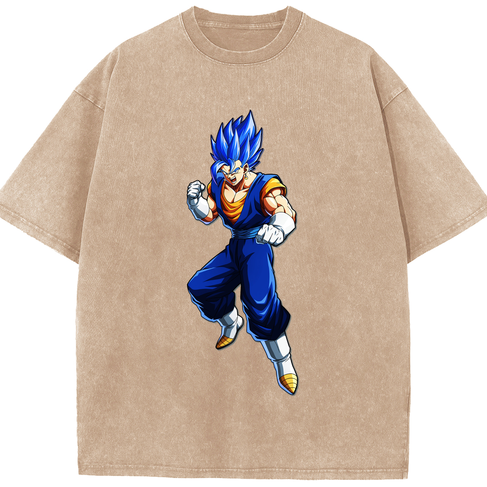 （画像用） ドラゴンボール ベジット DRAGON BALL Vegetto 綿100% ヴィンテージ風 半袖Tシャツ（フロントプリント）