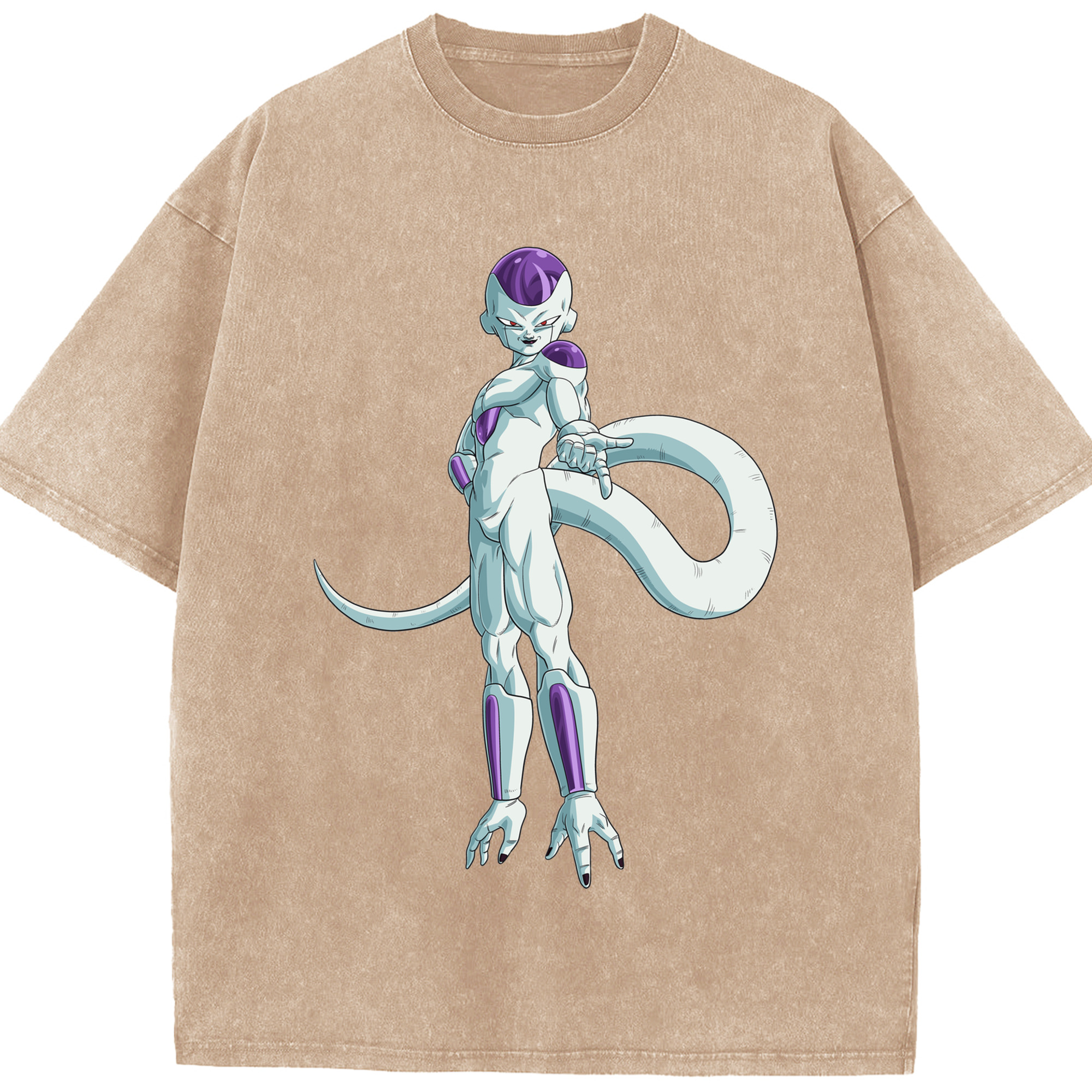 （画像用） ドラゴンボール フリーザ DRAGON BALL Frieza 綿100% ヴィンテージ風 半袖Tシャツ（フロントプリント）