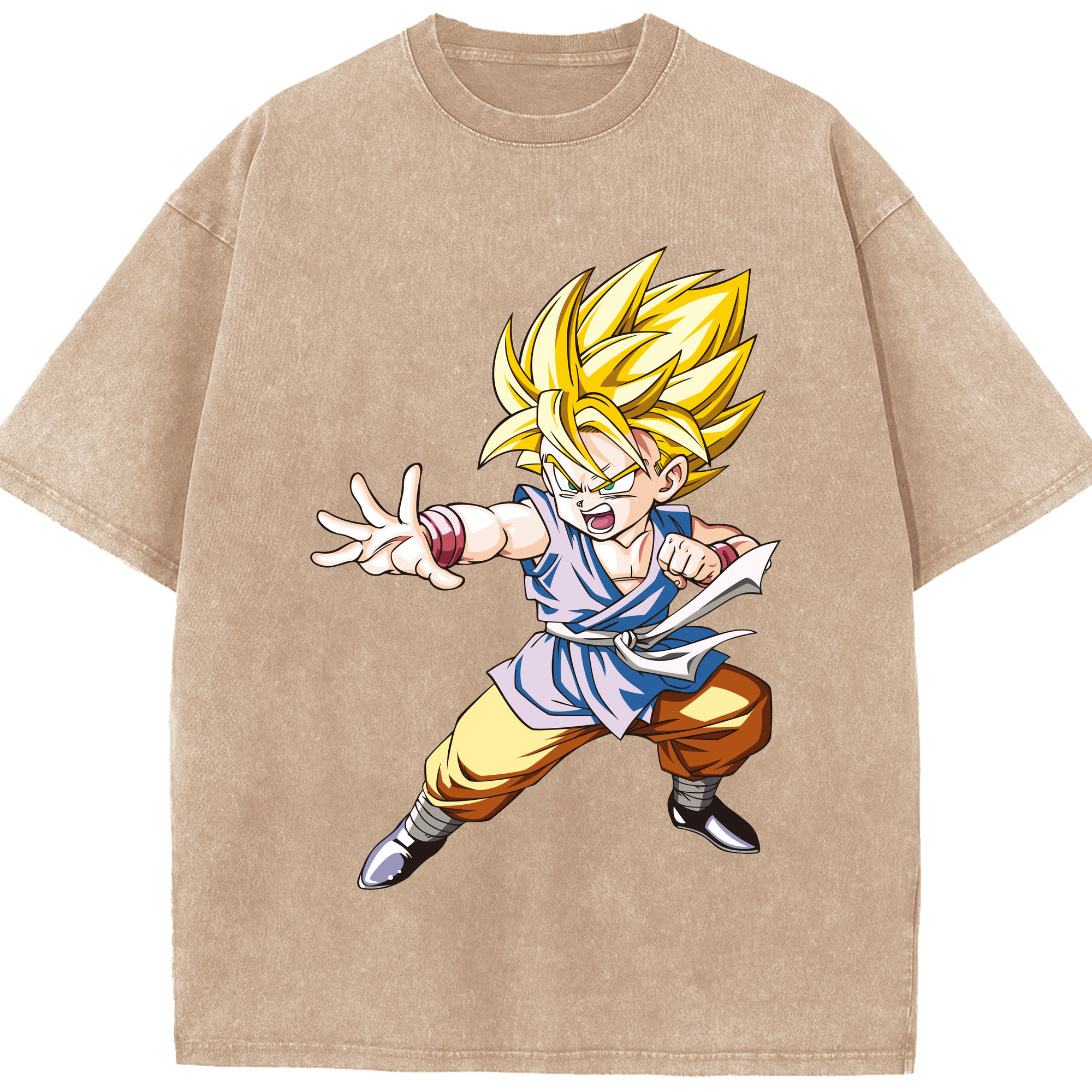 （画像用） ドラゴンボール ベジット DRAGON BALL Vegetto 綿100% ヴィンテージ風 半袖Tシャツ（フロントプリント）