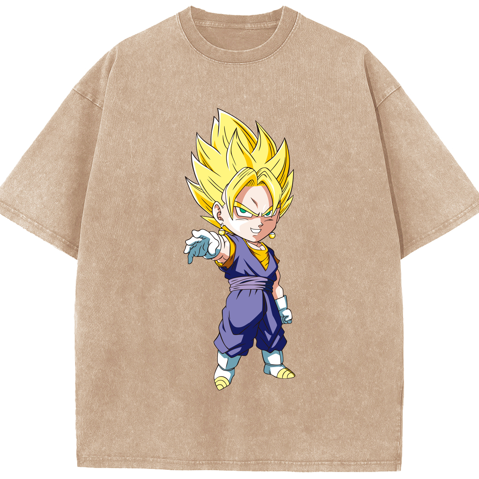 （画像用） ドラゴンボール ベジット DRAGON BALL Vegetto 綿100% ヴィンテージ風 半袖Tシャツ（フロントプリント）