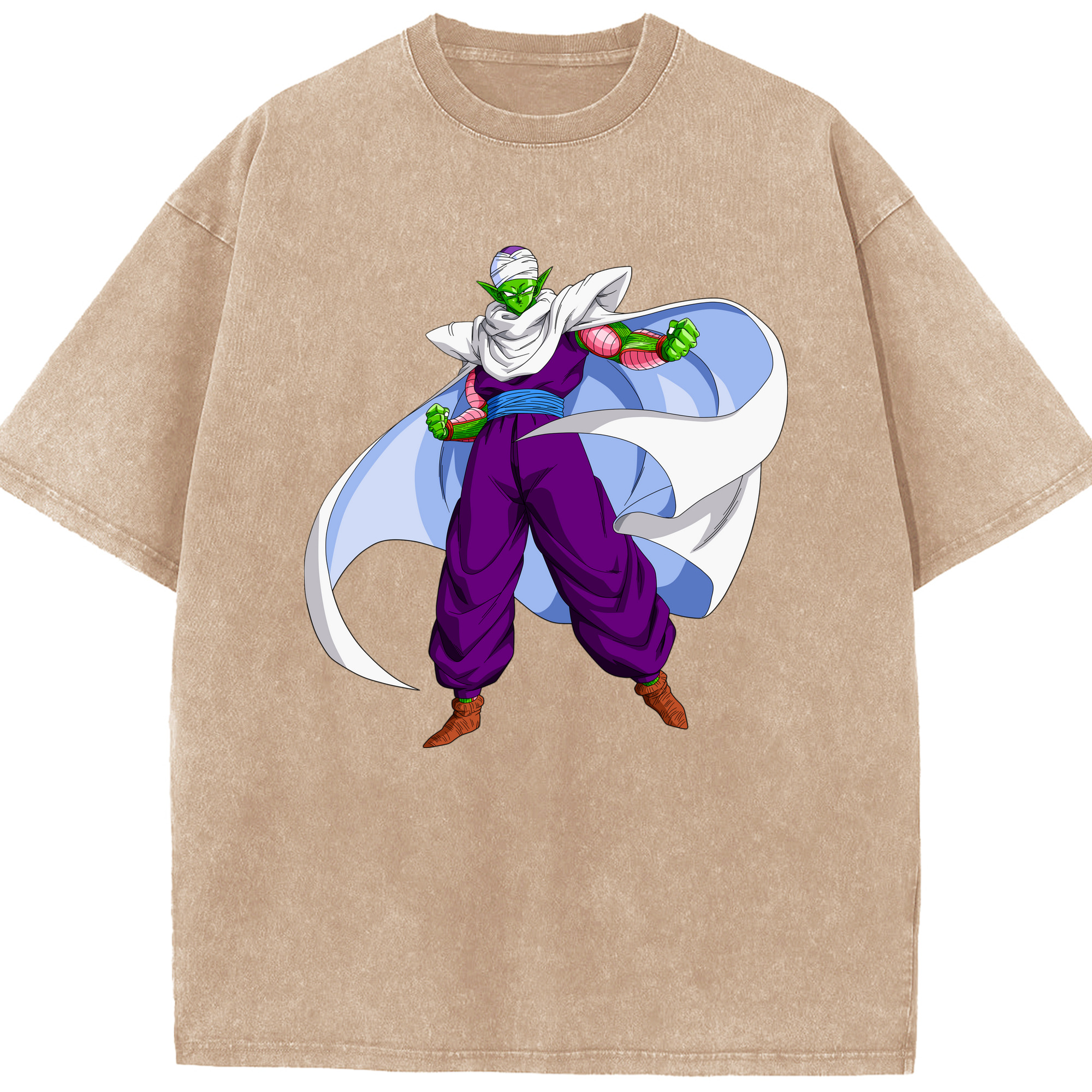 （画像用） ドラゴンボール ピッコロ DRAGON BALL Piccolo 綿100% ヴィンテージ風 半袖Tシャツ（フロントプリント）