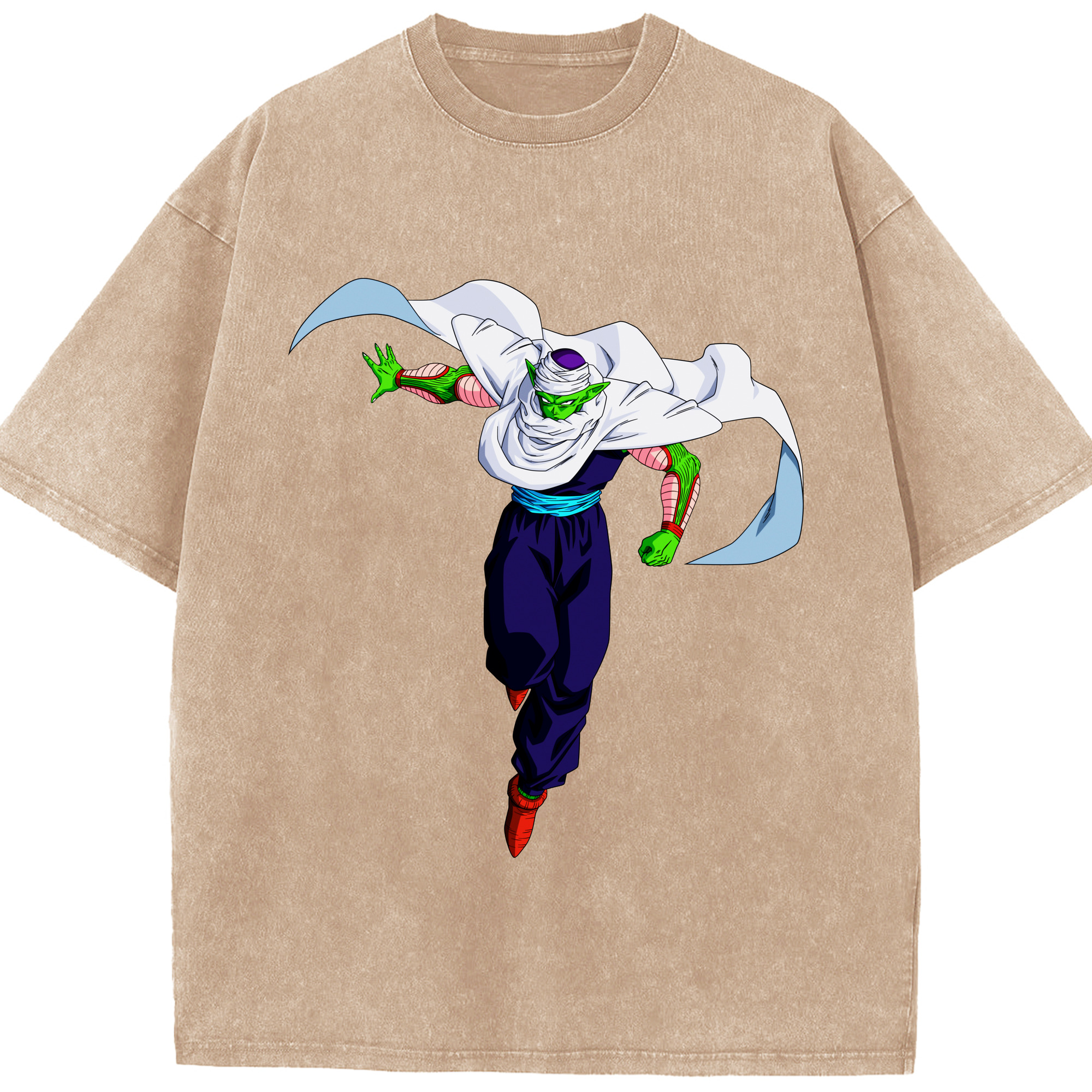 （画像用） ドラゴンボール ピッコロ DRAGON BALL Piccolo 綿100% ヴィンテージ風 半袖Tシャツ（フロントプリント）
