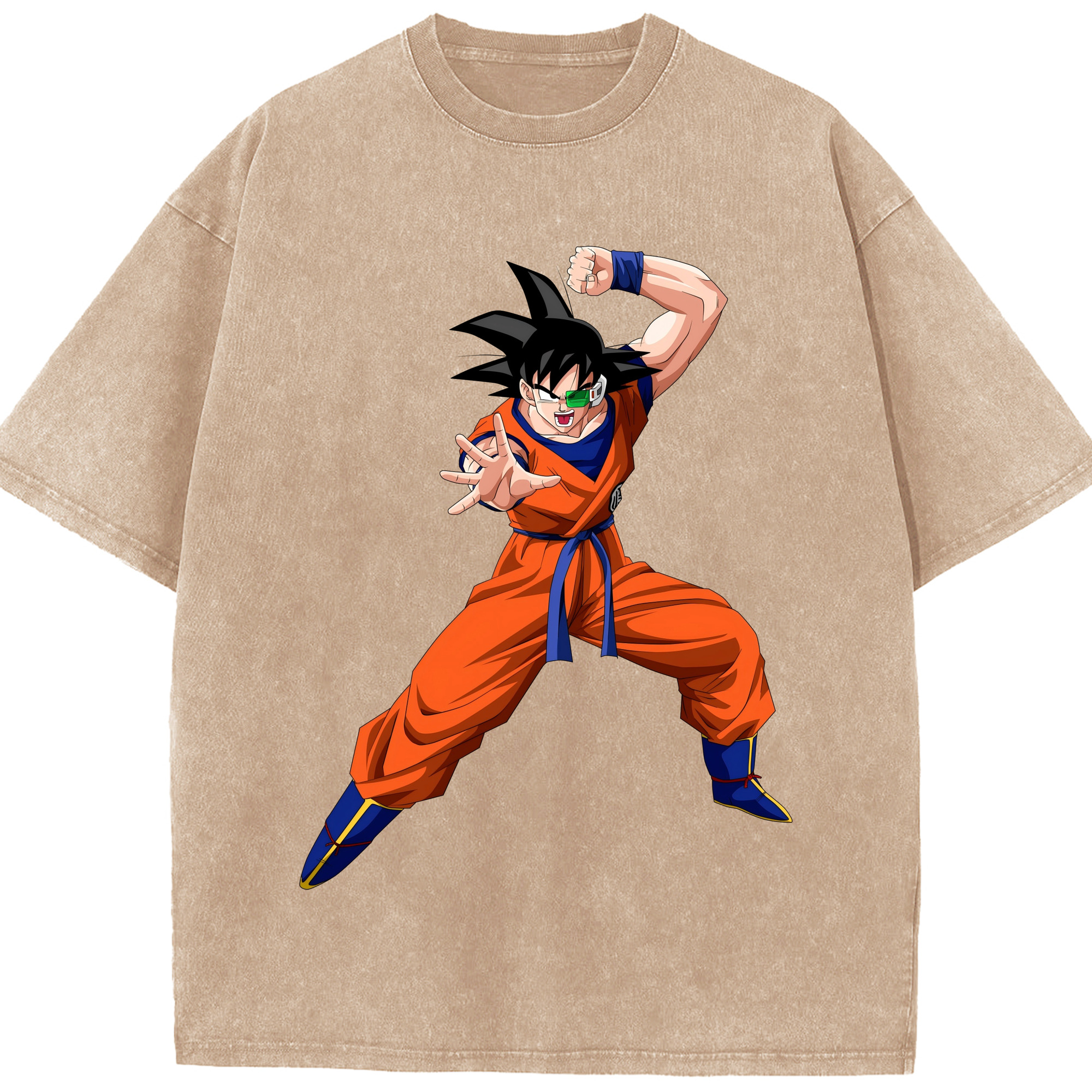 ドラゴンボール 孫悟空（そん ごくう）Son Goku カカロット DRAGON BALL Kakarotto 綿100% ヴィンテージ風 半袖Tシャツ（フロントプリント）