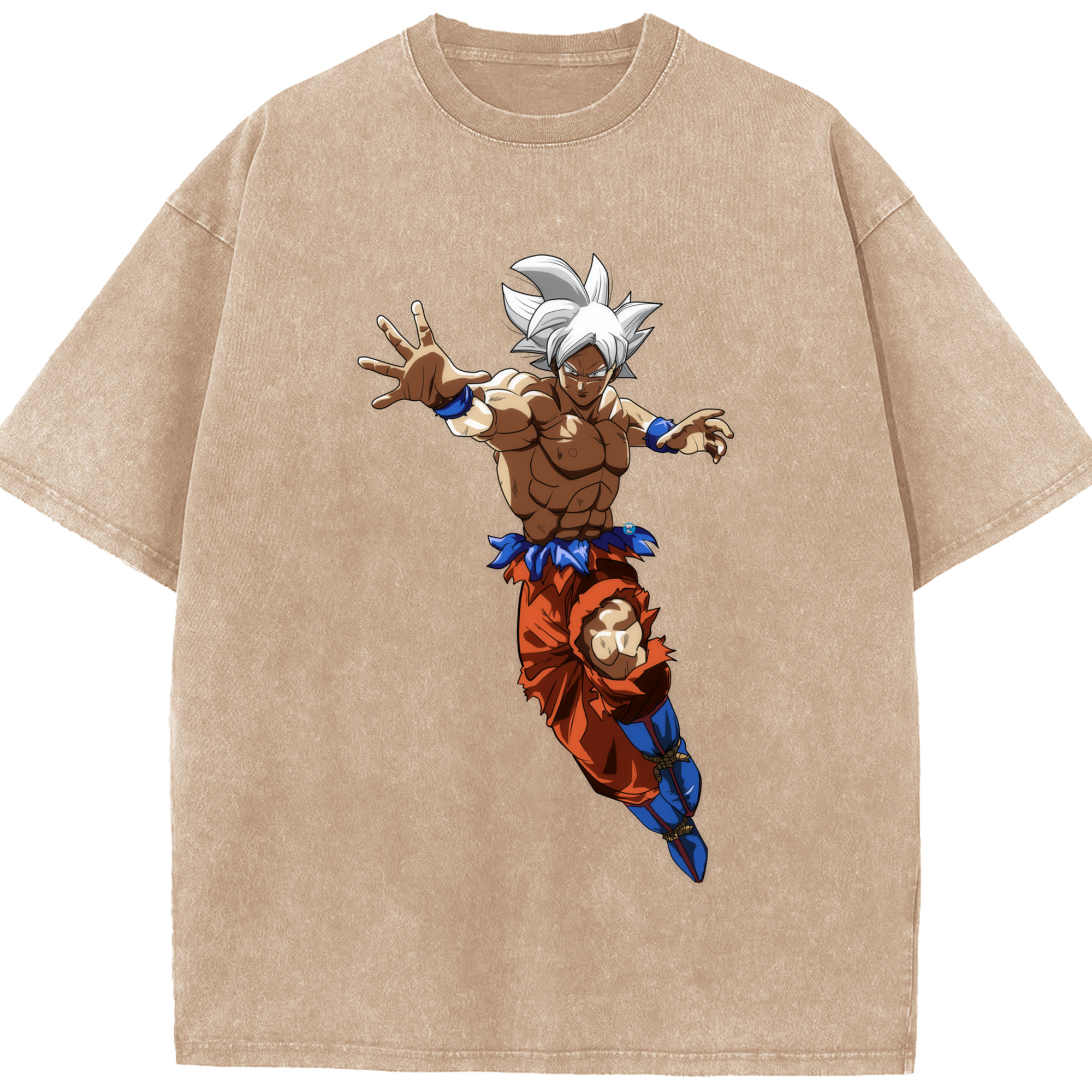 （画像用） ドラゴンボール 孫悟空（そん ごくう）Son Goku カカロット DRAGON BALL Kakarotto 綿100% ヴィンテージ風 半袖Tシャツ（フロントプリント）