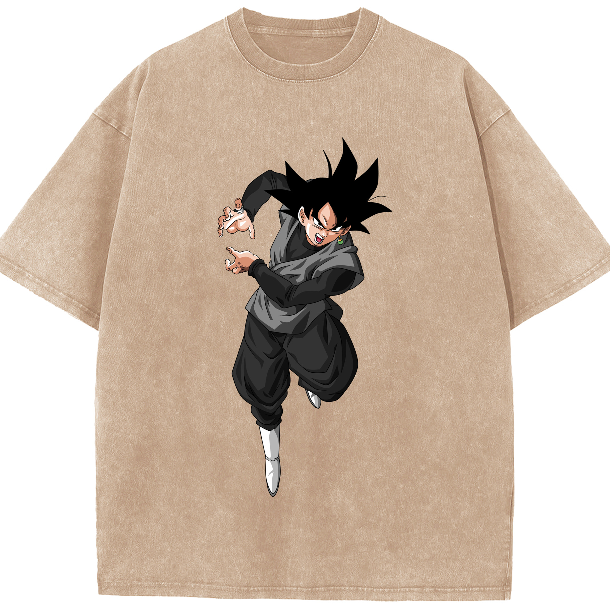 （画像用） ドラゴンボール ベジータ四世（Bejīta Yonsei）DRAGON BALL Vegeta IV 綿100% ヴィンテージ風 半袖Tシャツ（フロントプリント）