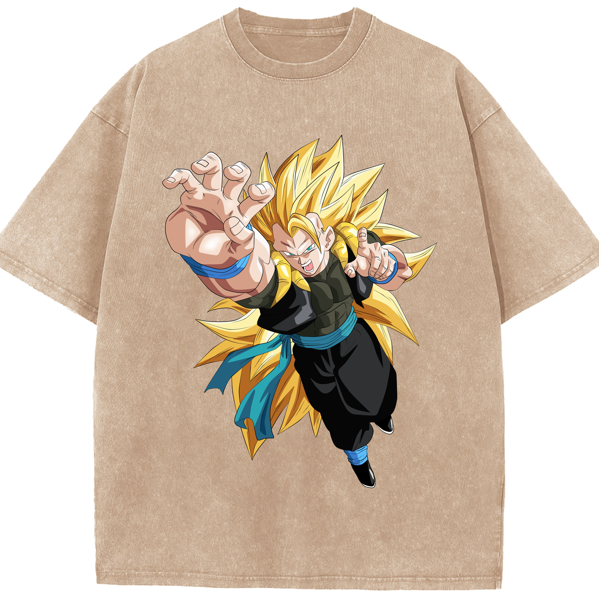 （画像用） ドラゴンボール ベジータ四世（Bejīta Yonsei）DRAGON BALL Vegeta IV 綿100% ヴィンテージ風 半袖Tシャツ（フロントプリント）