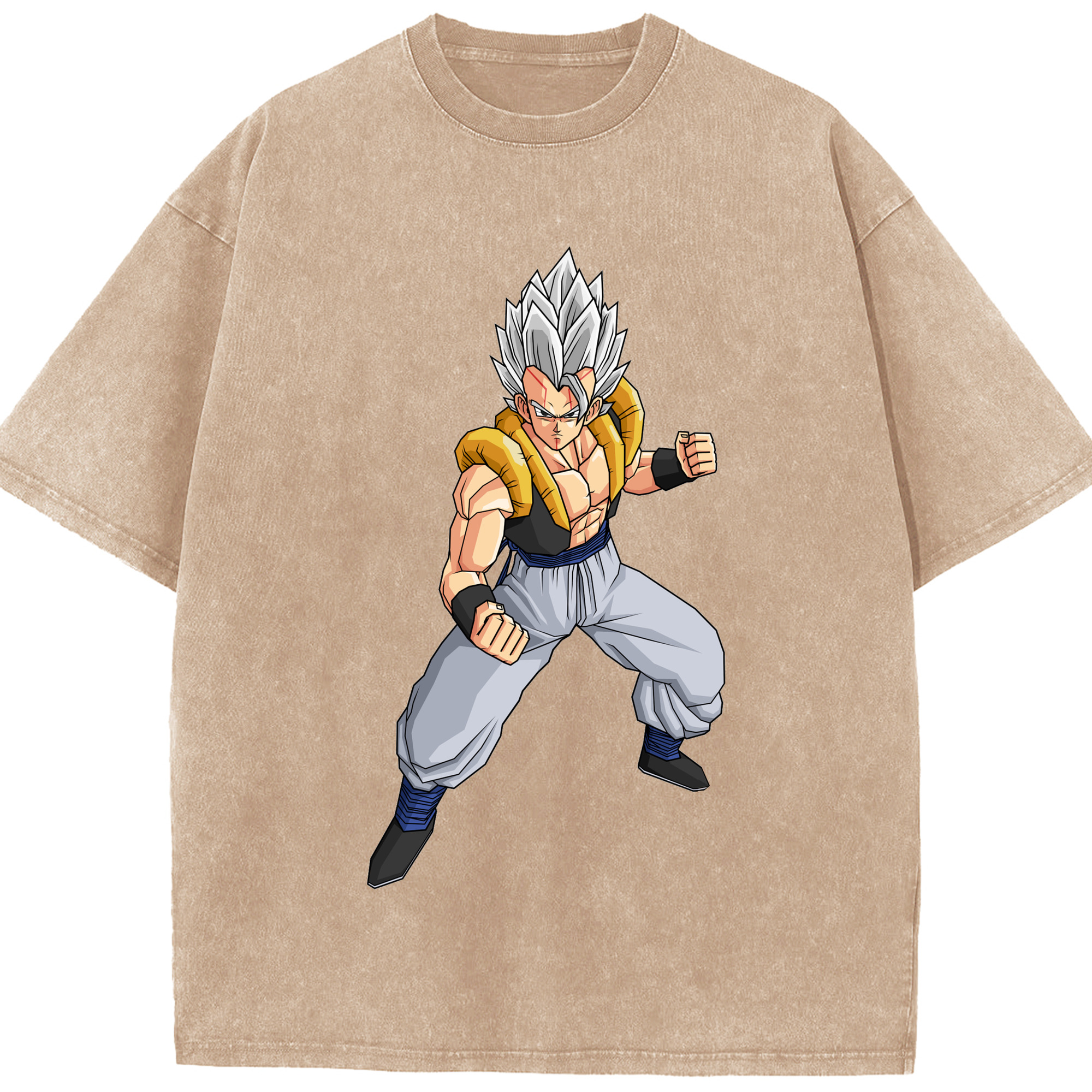 （画像用） ドラゴンボール ベジータ四世（Bejīta Yonsei）DRAGON BALL Vegeta IV 綿100% ヴィンテージ風 半袖Tシャツ（フロントプリント）