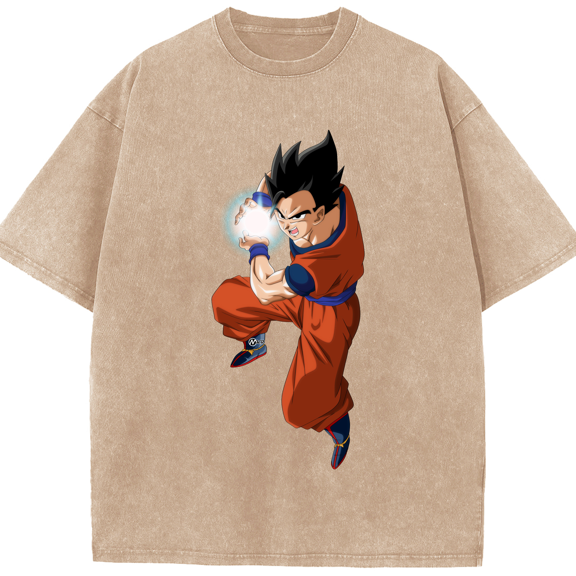 （画像用） ドラゴンボール 孫 悟飯（そんごはん）DRAGON BALL Son Gohan 綿100% ヴィンテージ風 半袖Tシャツ（フロントプリント）