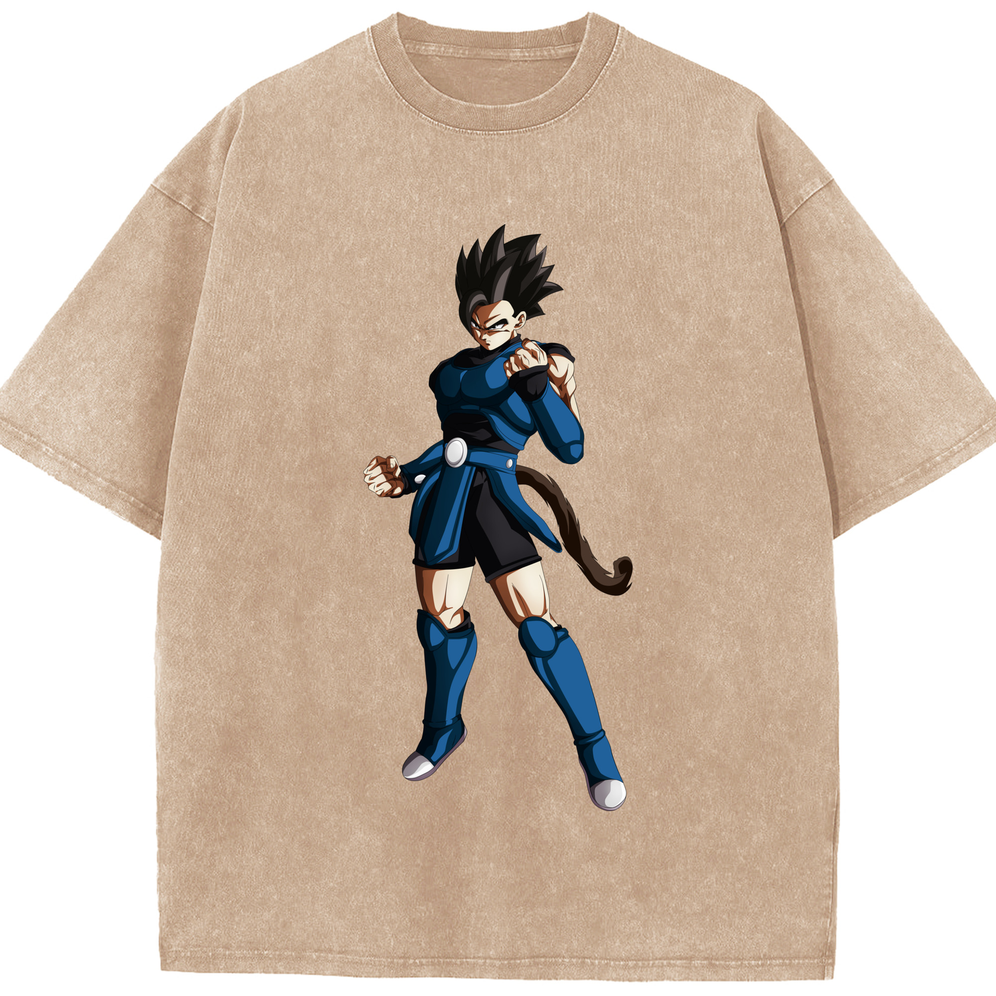（画像用） ドラゴンボール 孫 悟飯（そんごはん）DRAGON BALL Son Gohan 綿100% ヴィンテージ風 半袖Tシャツ（フロントプリント）