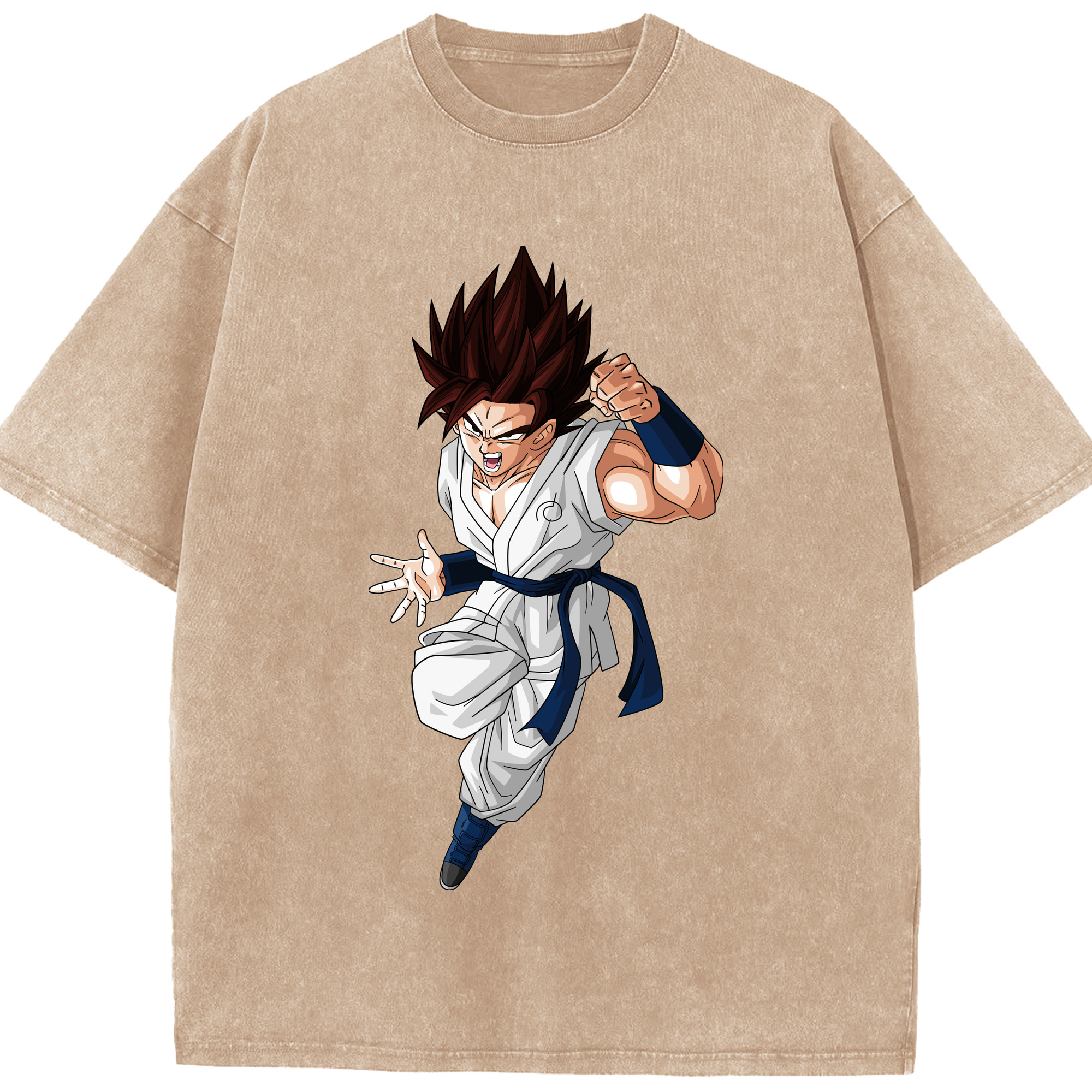 （画像用） ドラゴンボール 孫 悟飯（そんごはん）DRAGON BALL Son Gohan 綿100% ヴィンテージ風 半袖Tシャツ（フロントプリント）