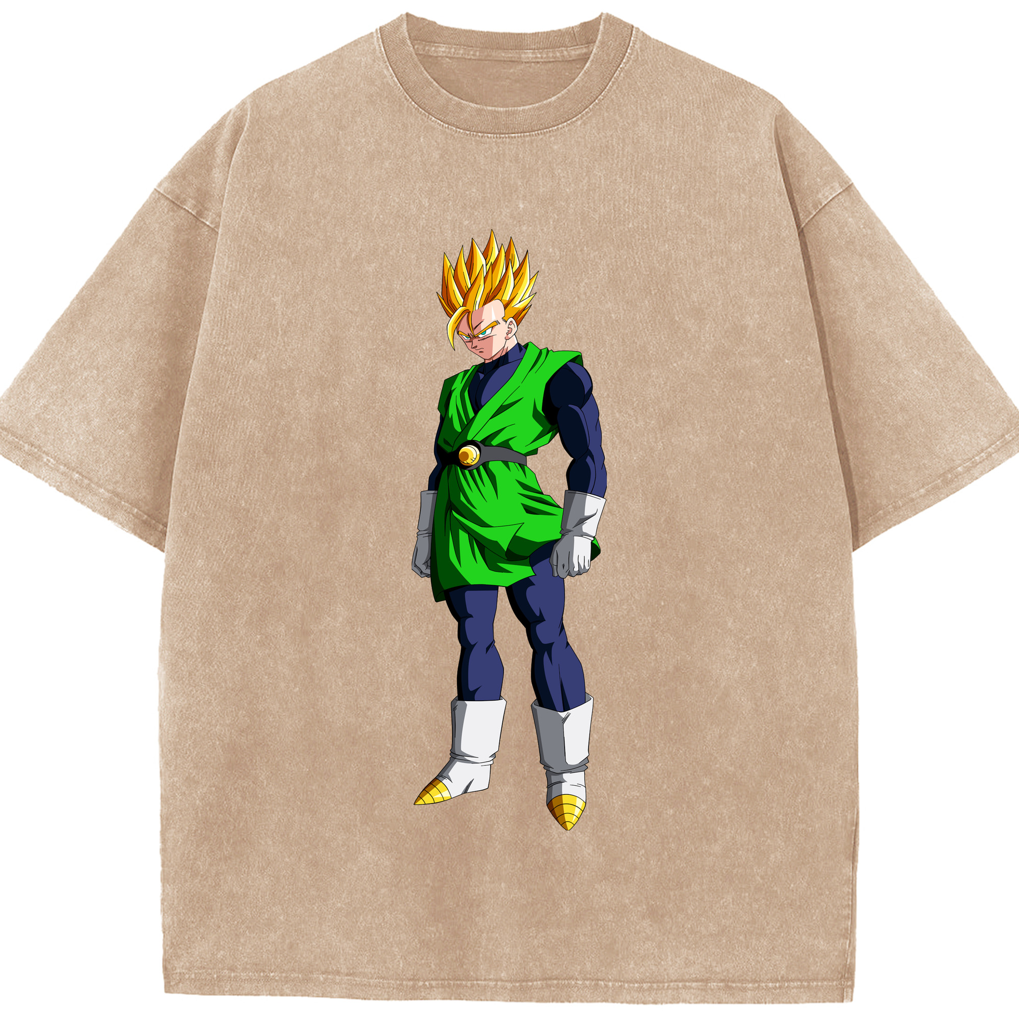 （画像用） ドラゴンボール 孫 悟飯（そんごはん）DRAGON BALL Son Gohan 綿100% ヴィンテージ風 半袖Tシャツ（フロントプリント）