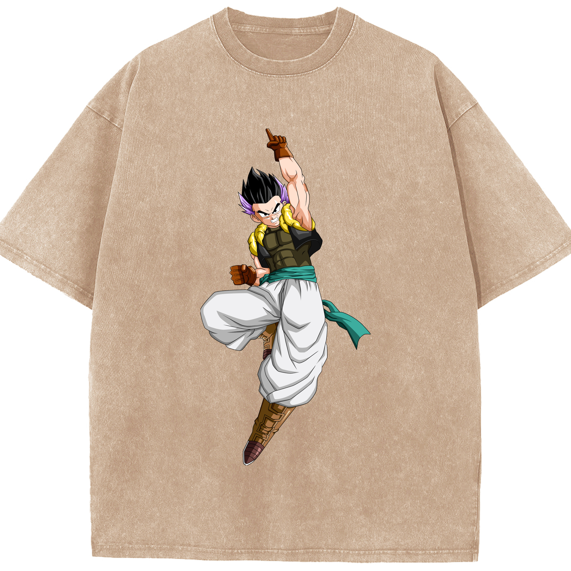 （画像用） ドラゴンボール 孫 悟飯（そんごはん）DRAGON BALL Son Gohan 綿100% ヴィンテージ風 半袖Tシャツ（フロントプリント）