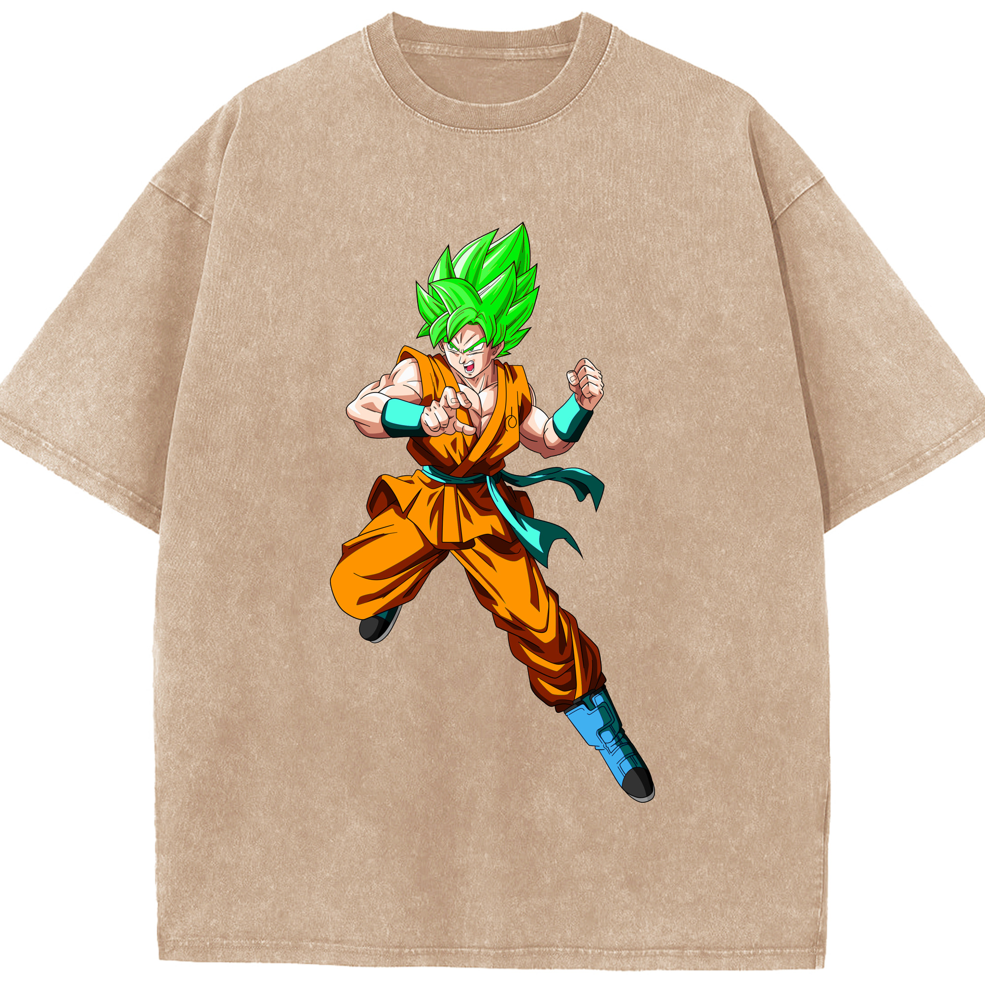（画像用） ドラゴンボール 孫 悟飯（そんごはん）DRAGON BALL Son Gohan 綿100% ヴィンテージ風 半袖Tシャツ（フロントプリント）