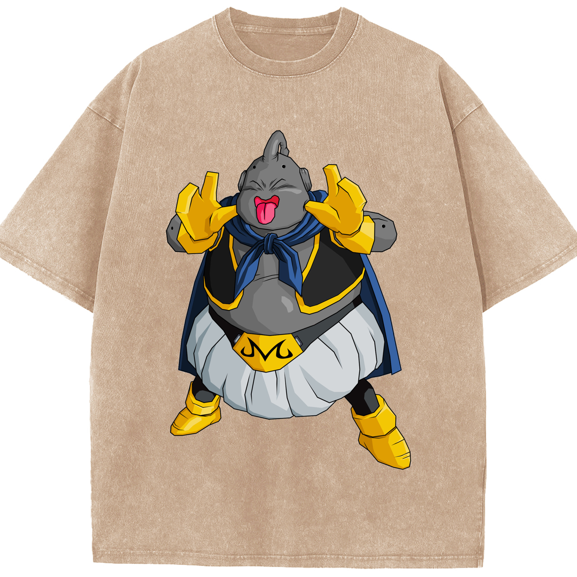 ドラゴンボール 魔人ブウ DRAGON BALL Majin Buu 綿100% ヴィンテージ風 半袖Tシャツ（フロントプリント）