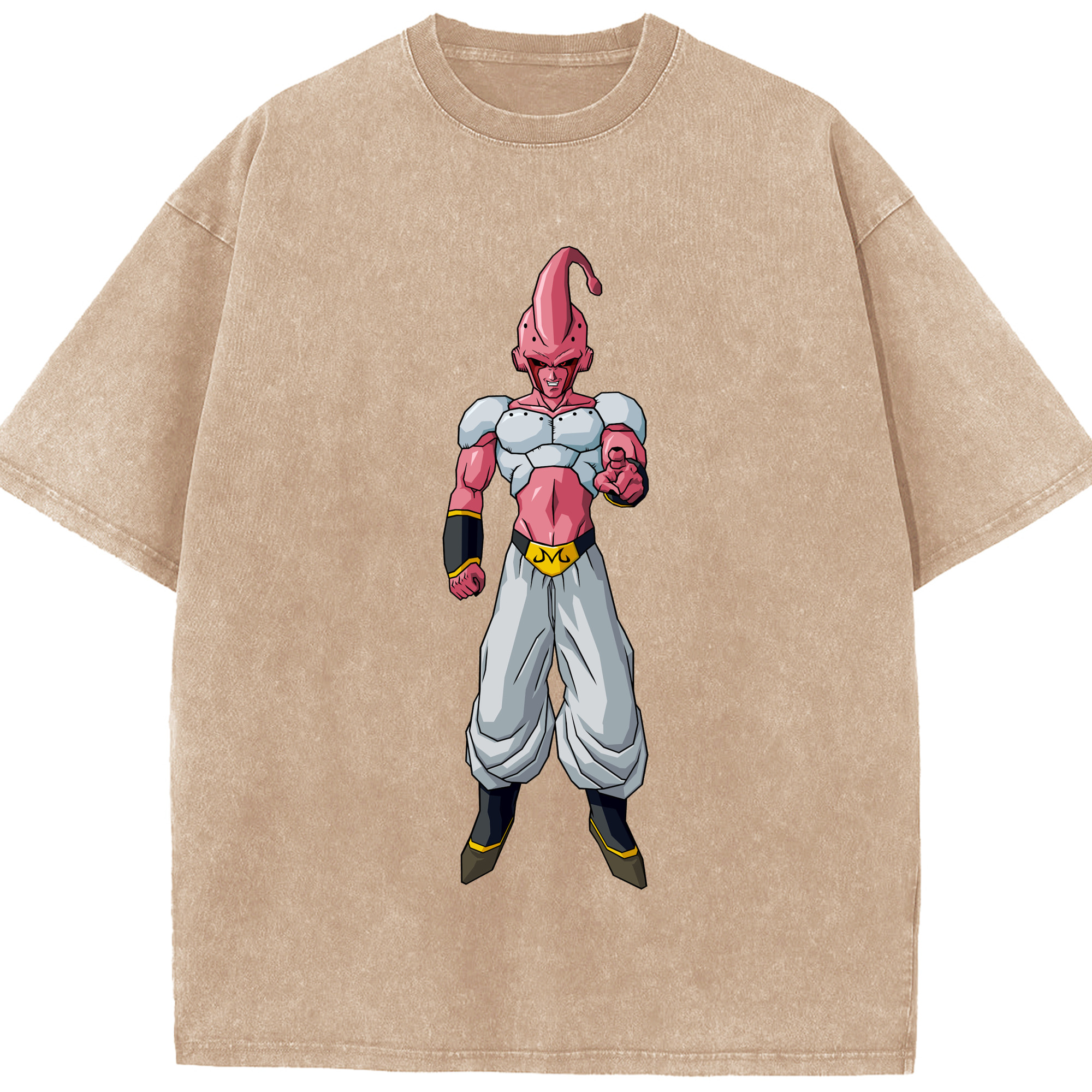 ドラゴンボール 魔人ブウ DRAGON BALL Majin Buu 綿100% ヴィンテージ風 半袖Tシャツ（フロントプリント）