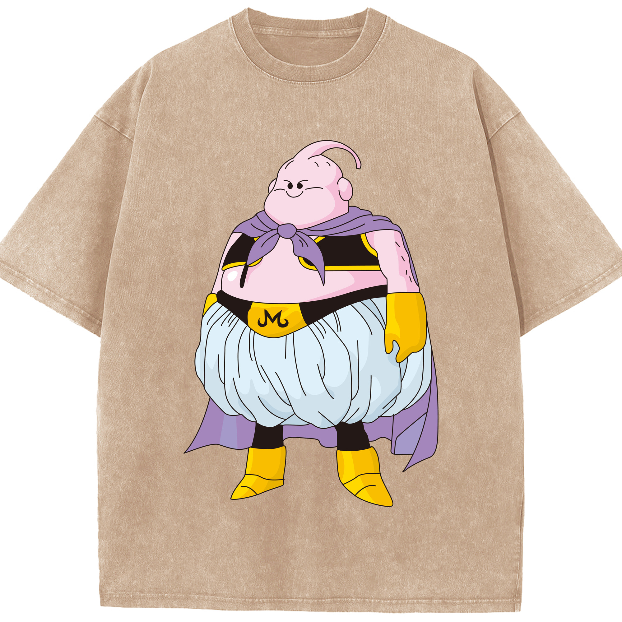 ドラゴンボール 魔人ブウ DRAGON BALL Majin Buu 綿100% ヴィンテージ風 半袖Tシャツ（フロントプリント）