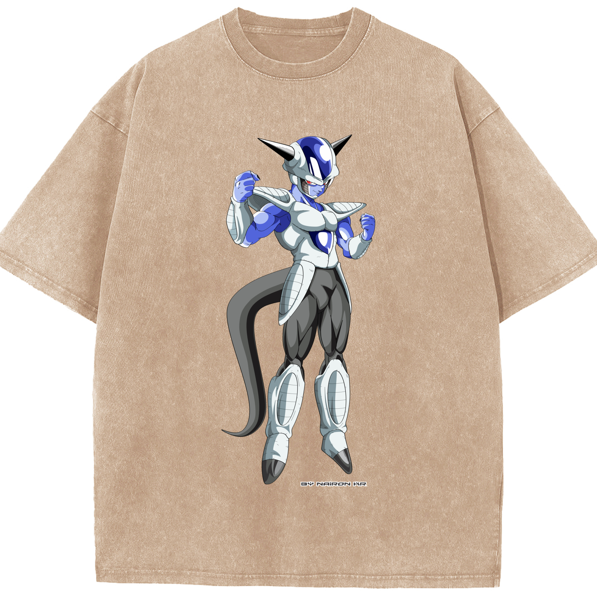 （画像用） ドラゴンボール フリーザ DRAGON BALL Frieza 綿100% ヴィンテージ風 半袖Tシャツ（フロントプリント）