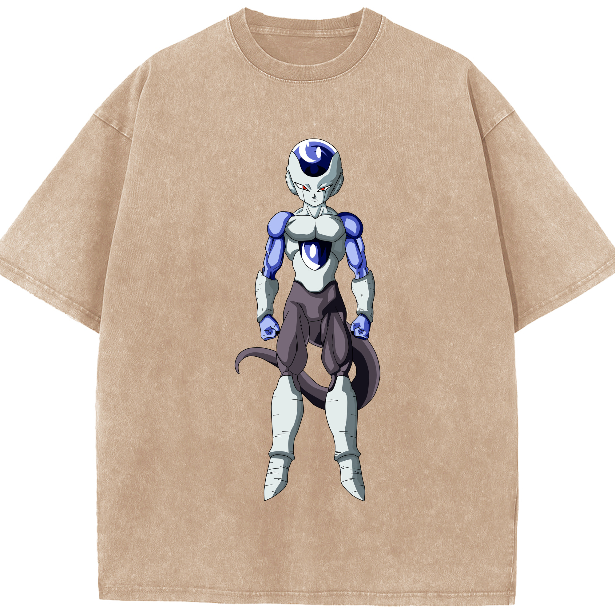 （画像用） ドラゴンボール フリーザ DRAGON BALL Frieza 綿100% ヴィンテージ風 半袖Tシャツ（フロントプリント）