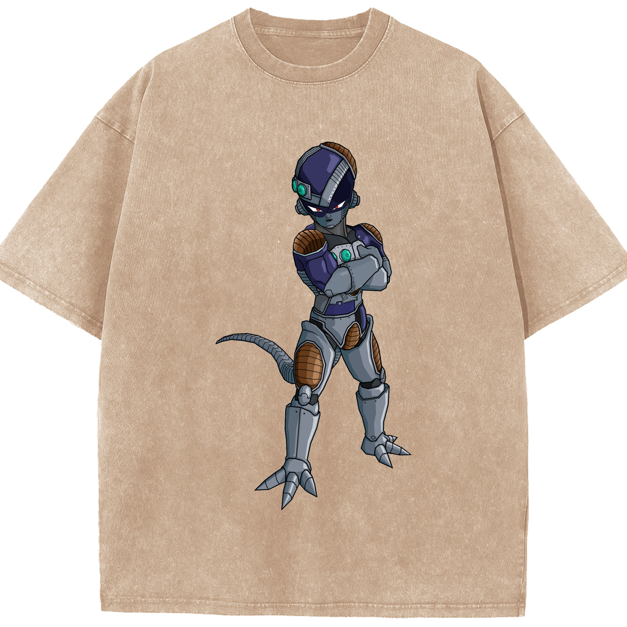 （画像用） ドラゴンボール フリーザ DRAGON BALL Frieza 綿100% ヴィンテージ風 半袖Tシャツ（フロントプリント）
