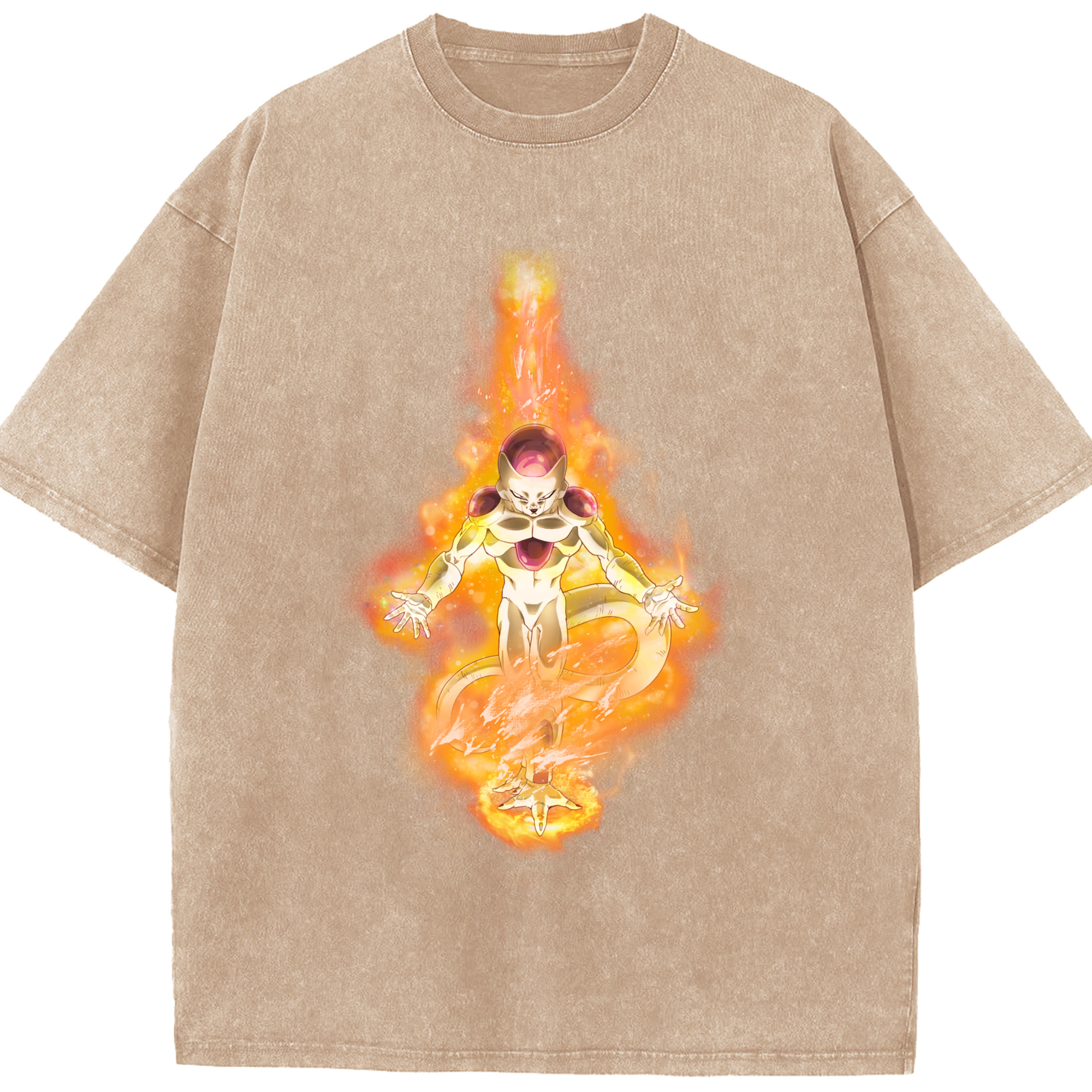 （画像用） ドラゴンボール フリーザ DRAGON BALL Frieza 綿100% ヴィンテージ風 半袖Tシャツ（フロントプリント）