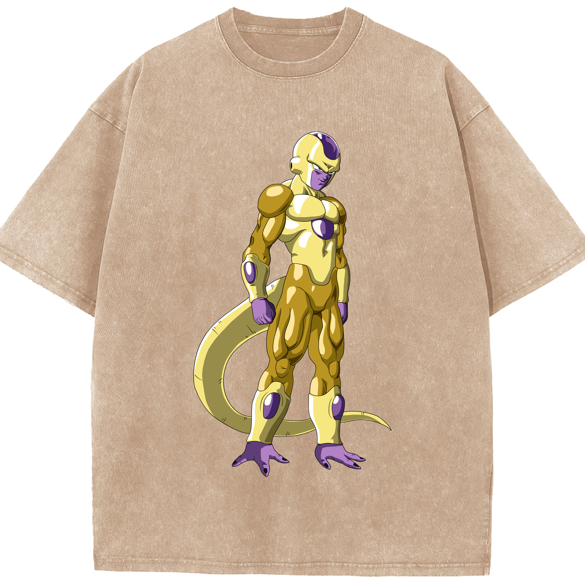 （画像用） ドラゴンボール フリーザ DRAGON BALL Frieza 綿100% ヴィンテージ風 半袖Tシャツ（フロントプリント）