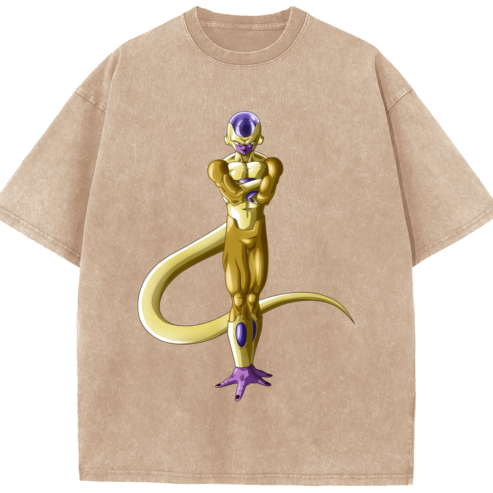 （画像用） ドラゴンボール フリーザ DRAGON BALL Frieza 綿100% ヴィンテージ風 半袖Tシャツ（フロントプリント）