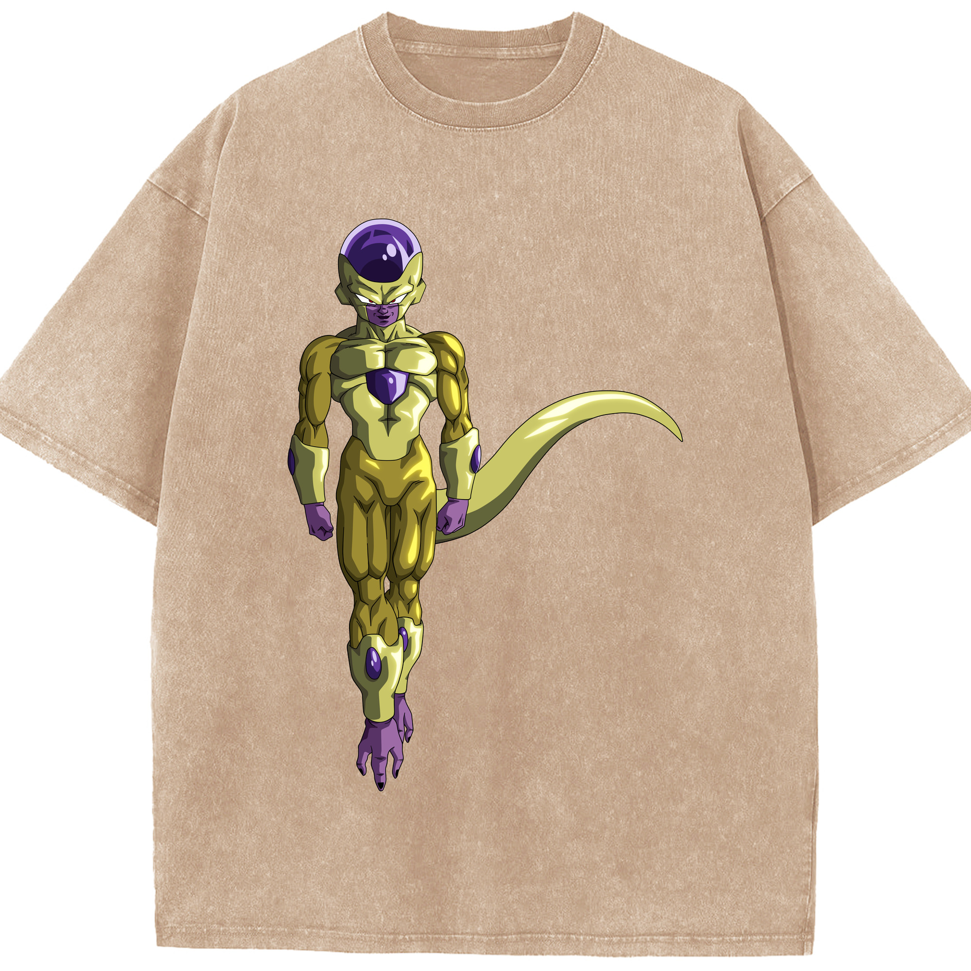 （画像用） ドラゴンボール フリーザ DRAGON BALL Frieza 綿100% ヴィンテージ風 半袖Tシャツ（フロントプリント）