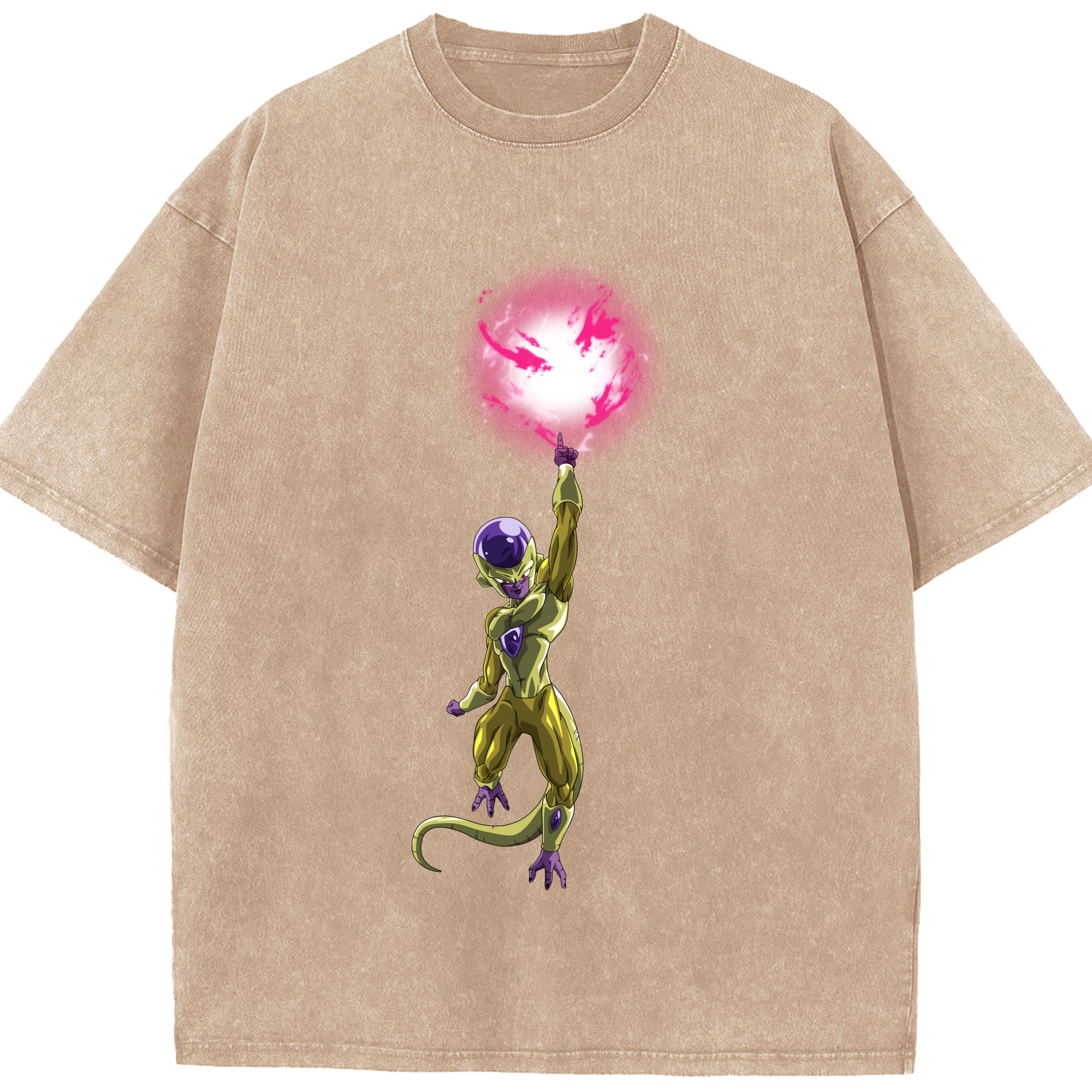 （画像用） ドラゴンボール フリーザ DRAGON BALL Frieza 綿100% ヴィンテージ風 半袖Tシャツ（フロントプリント）