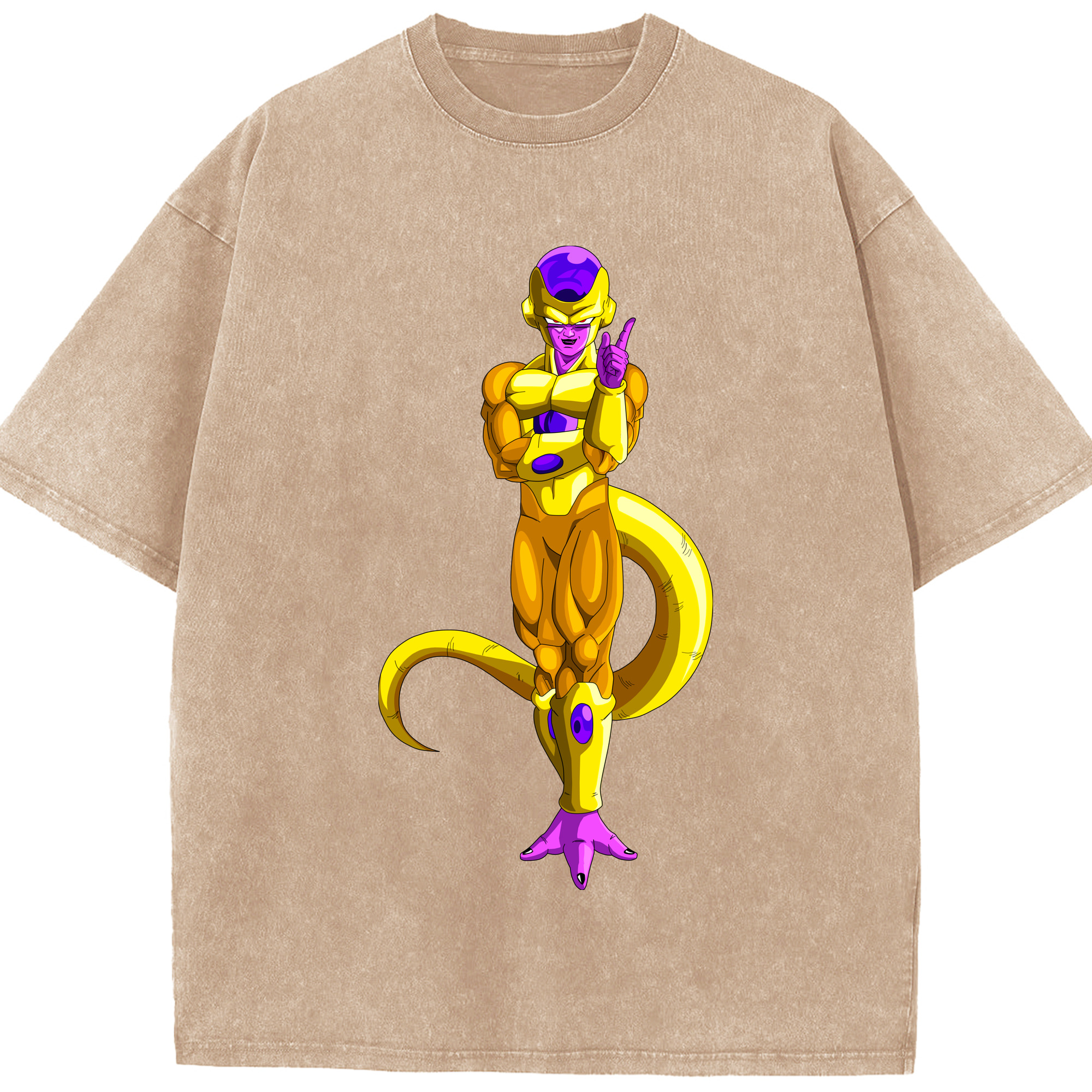 （画像用） ドラゴンボール フリーザ DRAGON BALL Frieza 綿100% ヴィンテージ風 半袖Tシャツ（フロントプリント）