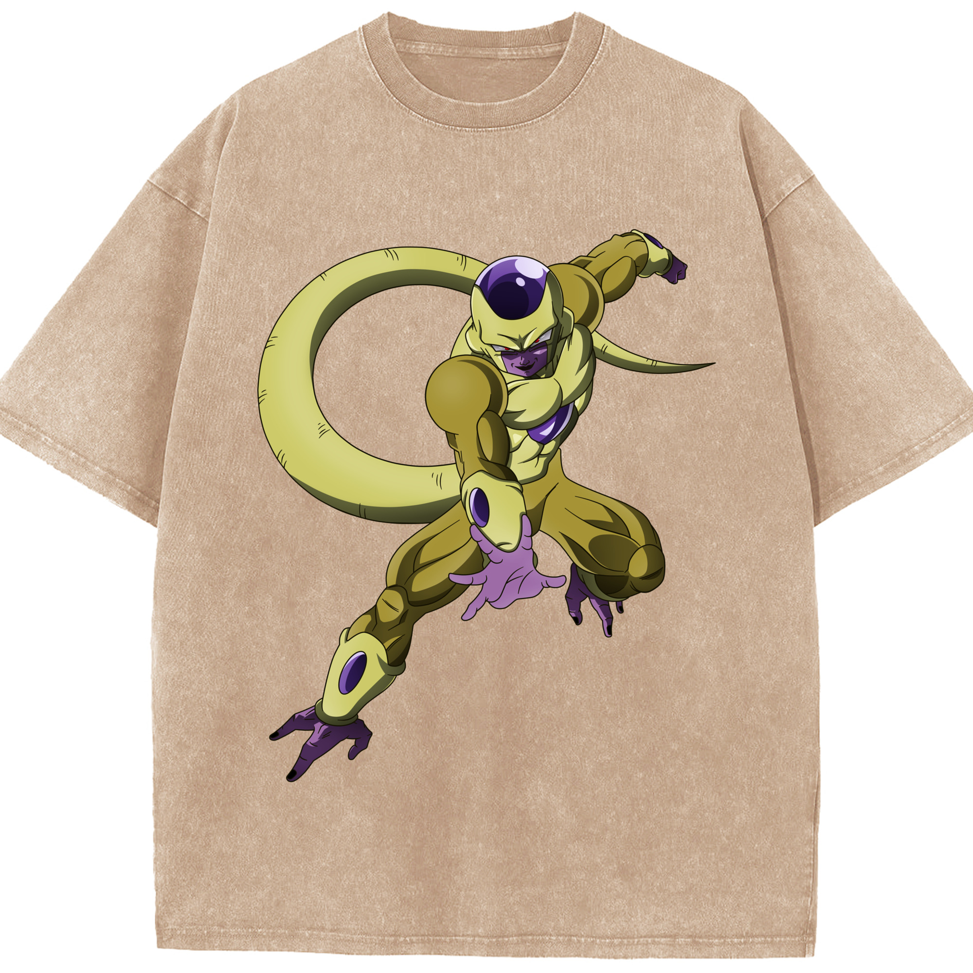 （画像用） ドラゴンボール フリーザ DRAGON BALL Frieza 綿100% ヴィンテージ風 半袖Tシャツ（フロントプリント）