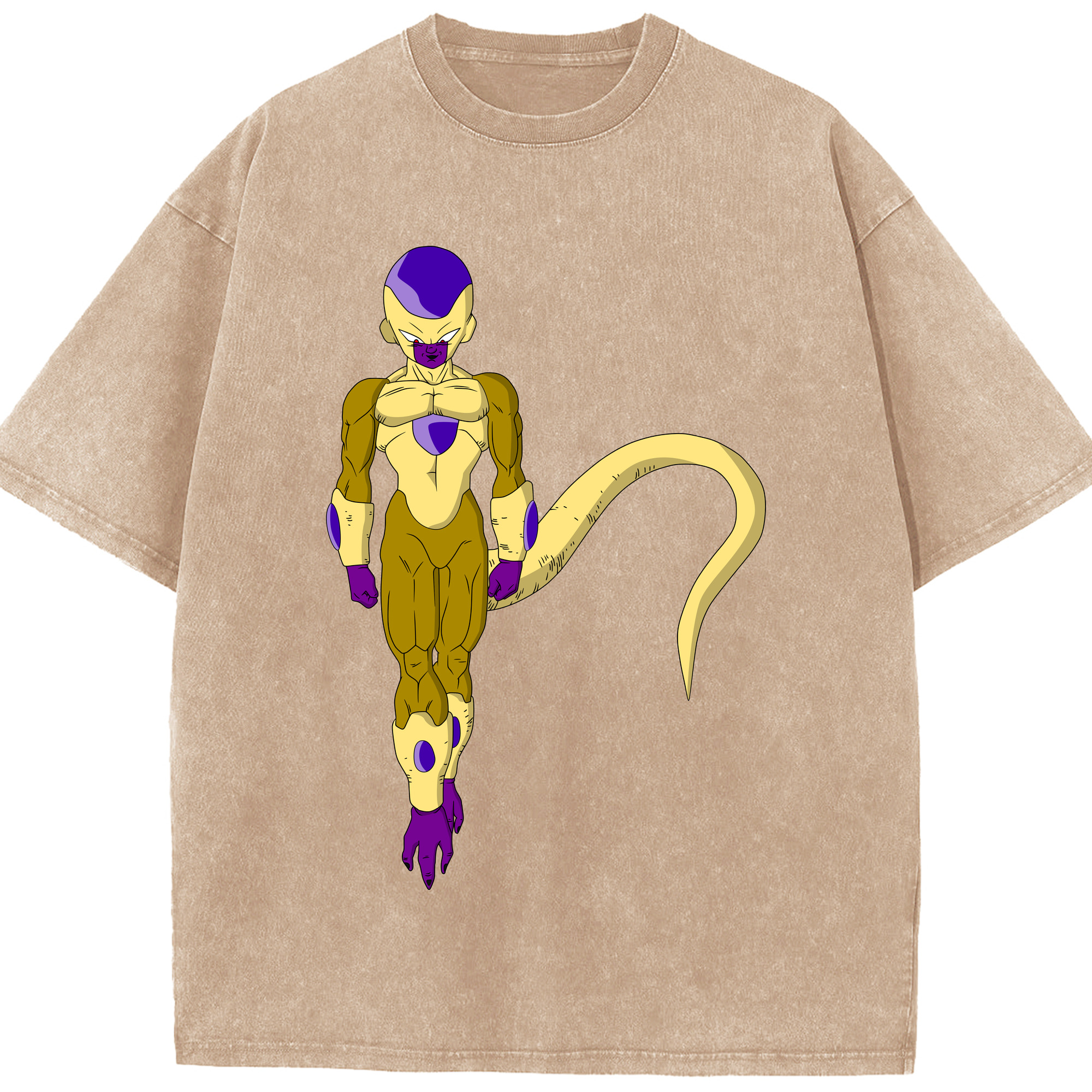 （画像用） ドラゴンボール フリーザ DRAGON BALL Frieza 綿100% ヴィンテージ風 半袖Tシャツ（フロントプリント）