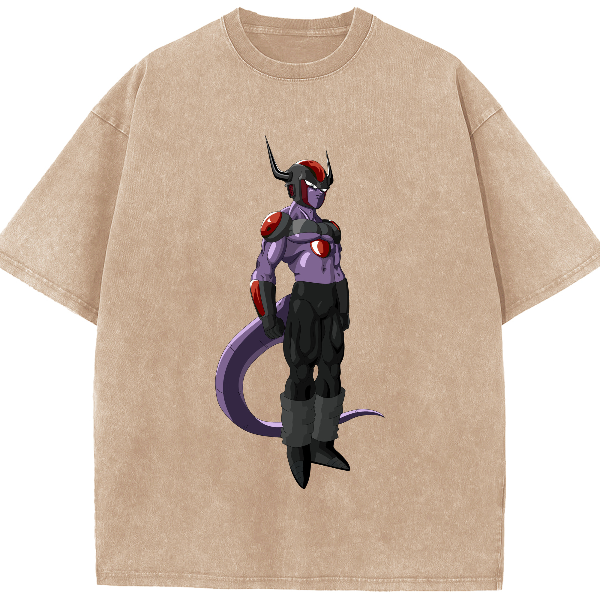 （画像用） ドラゴンボール フリーザ DRAGON BALL Frieza 綿100% ヴィンテージ風 半袖Tシャツ（フロントプリント）