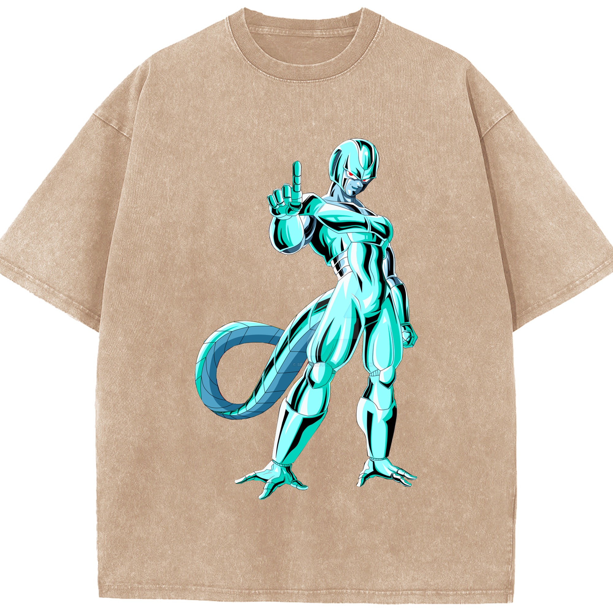 （画像用） ドラゴンボール クウラ DRAGON BALL Cooler Coora 綿100% ヴィンテージ風 半袖Tシャツ（フロントプリント）