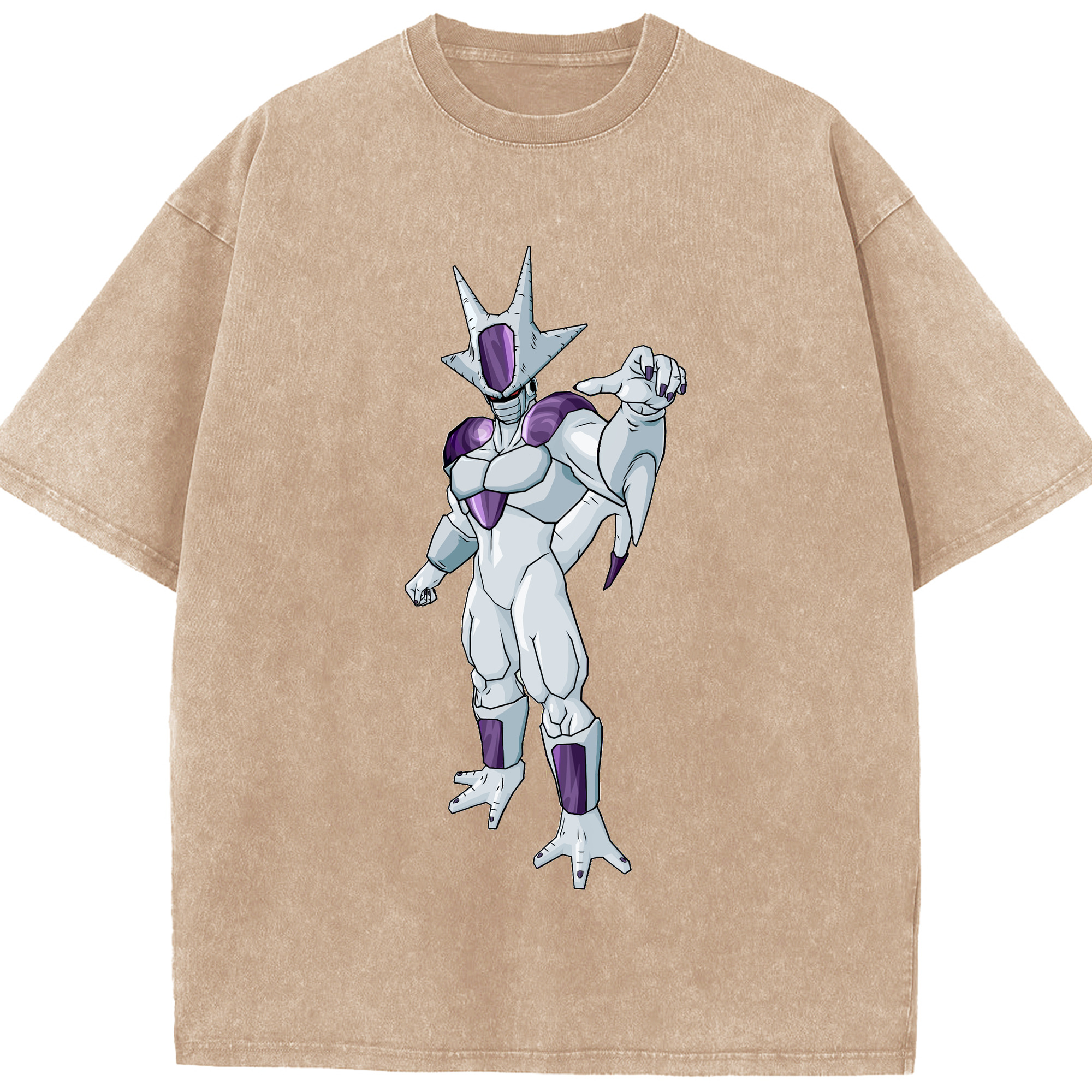 （画像用） ドラゴンボール クウラ DRAGON BALL Cooler Coora 綿100% ヴィンテージ風 半袖Tシャツ（フロントプリント）