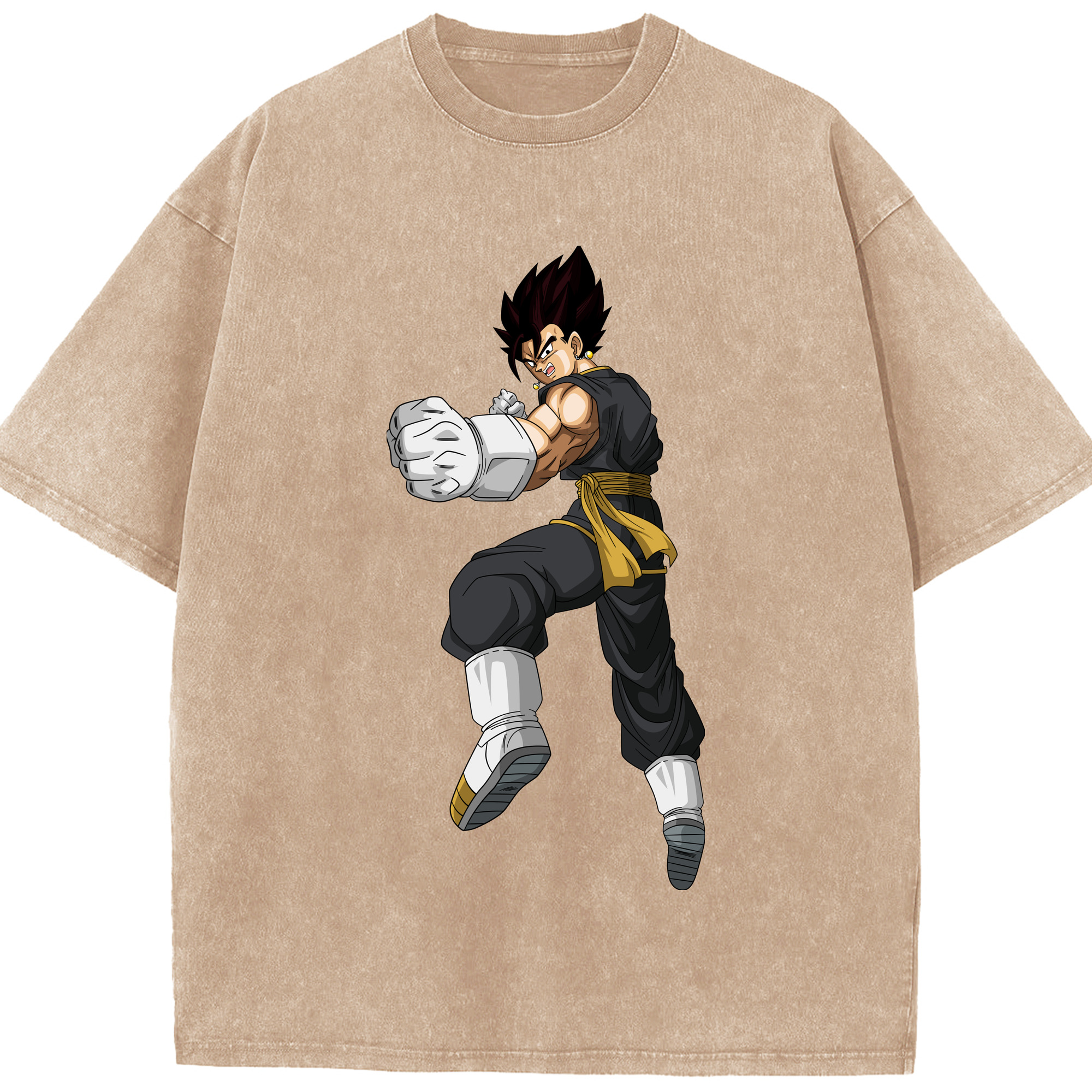 （画像用） ドラゴンボール ベジット DRAGON BALL Vegetto 綿100% ヴィンテージ風 半袖Tシャツ（フロントプリント）