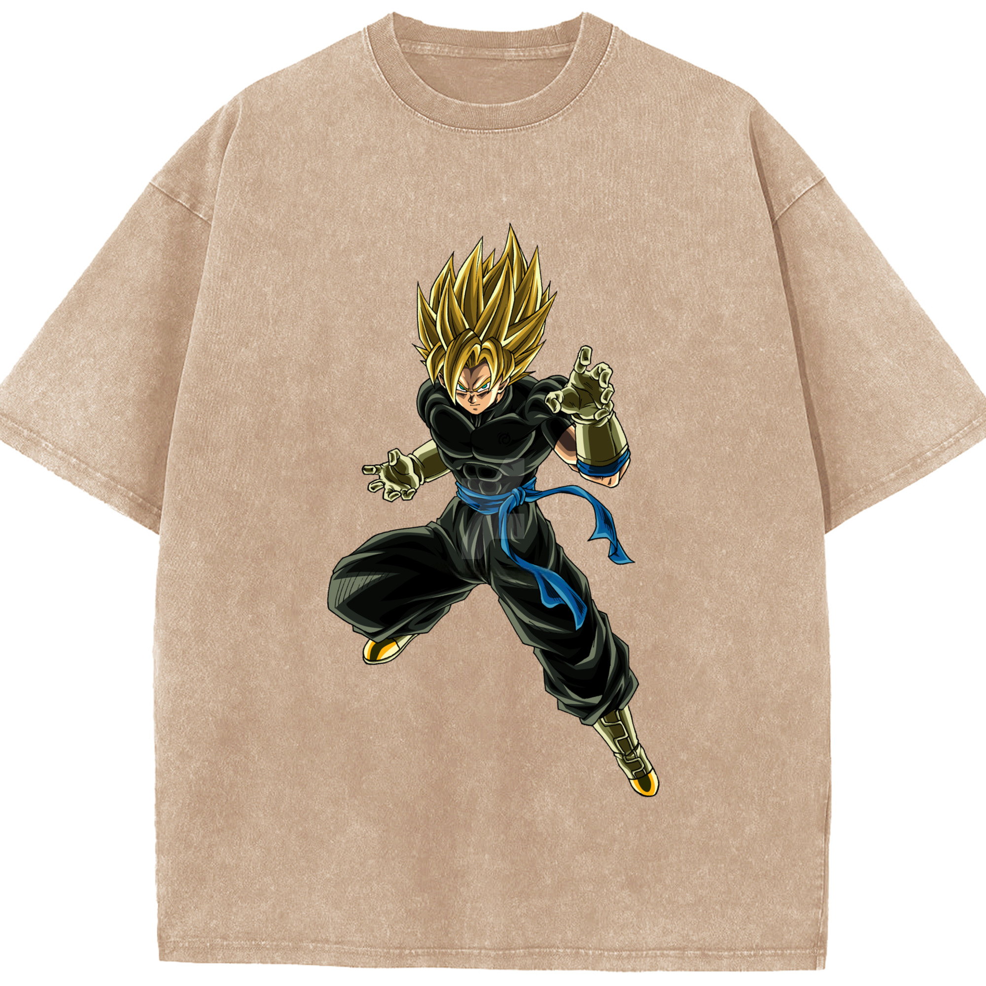 （画像用） ドラゴンボール ベジット DRAGON BALL Vegetto 綿100% ヴィンテージ風 半袖Tシャツ（フロントプリント）