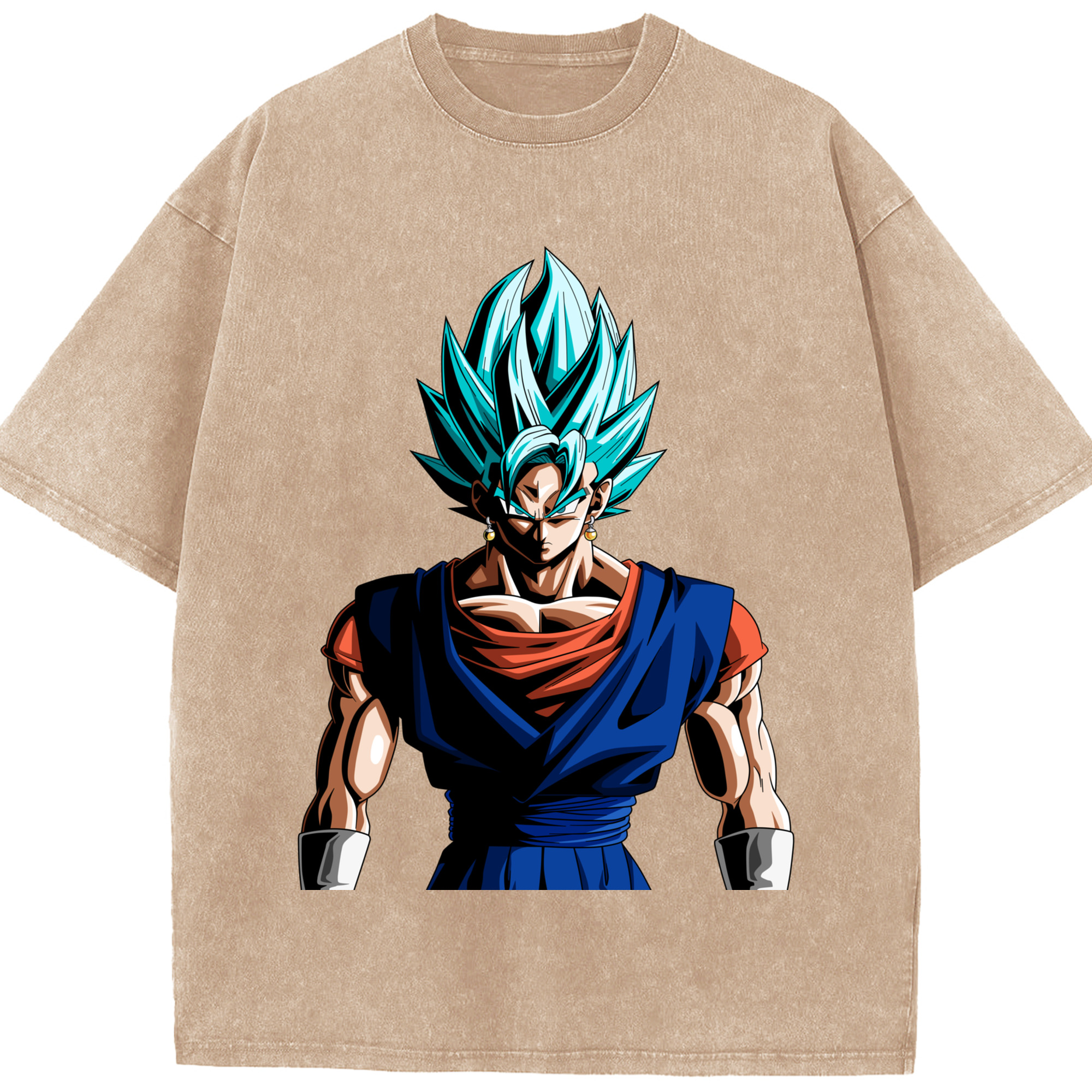 （画像用） ドラゴンボール ベジット DRAGON BALL Vegetto 綿100% ヴィンテージ風 半袖Tシャツ（フロントプリント）