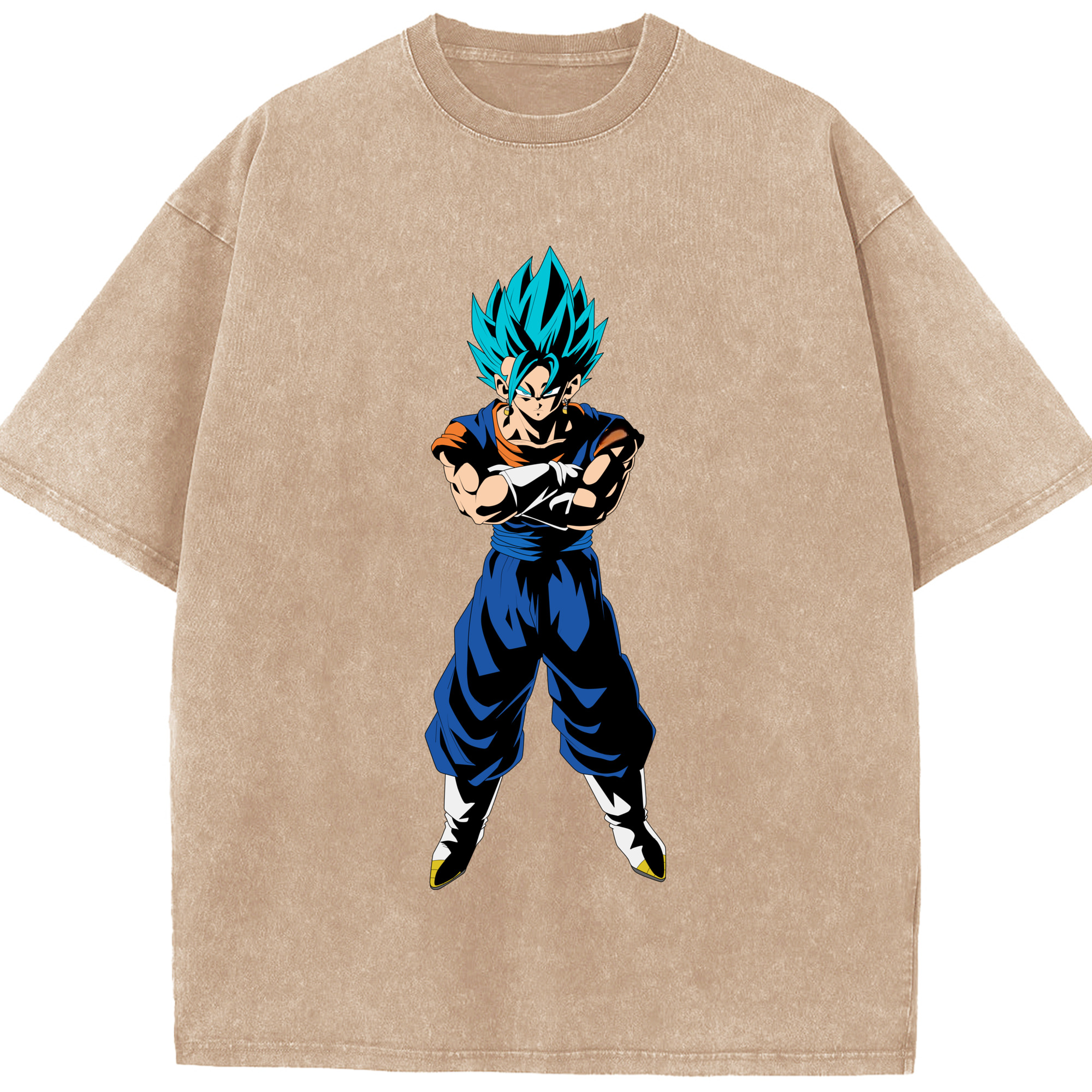 （画像用） ドラゴンボール ベジット DRAGON BALL Vegetto 綿100% ヴィンテージ風 半袖Tシャツ（フロントプリント）