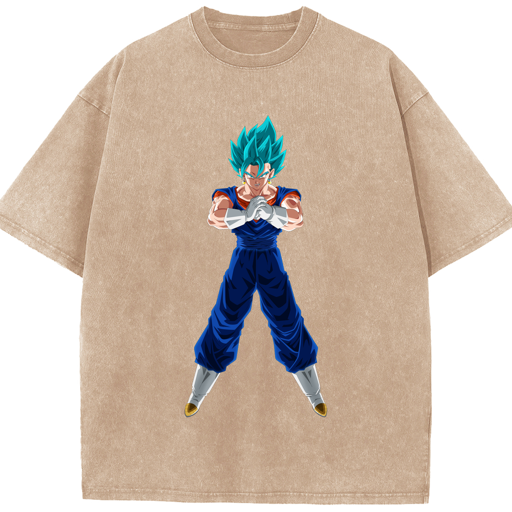 （画像用） ドラゴンボール ベジット DRAGON BALL Vegetto 綿100% ヴィンテージ風 半袖Tシャツ（フロントプリント）