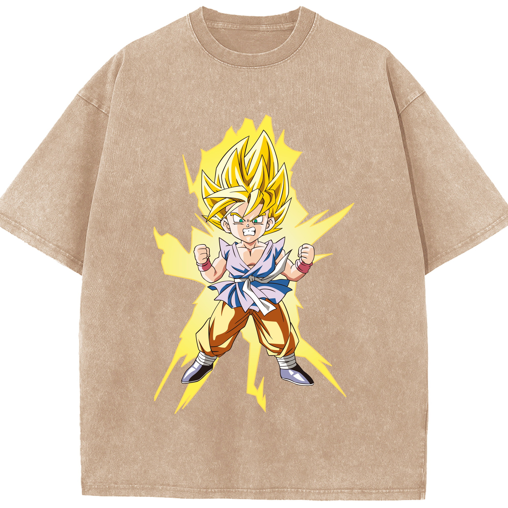 （画像用） ドラゴンボール ベジット DRAGON BALL Vegetto 綿100% ヴィンテージ風 半袖Tシャツ（フロントプリント）