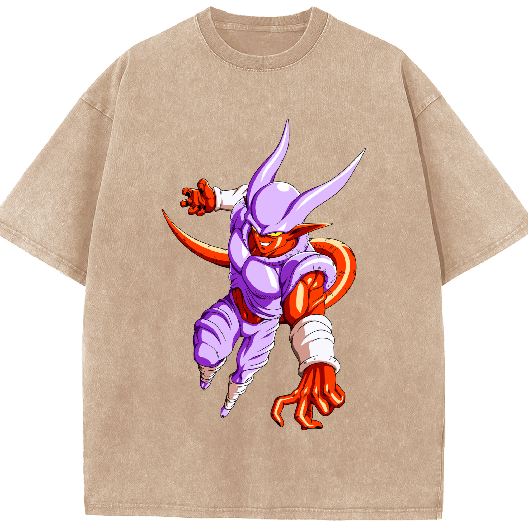 （画像用） ドラゴンボール ジャネンバ DRAGON BALL Janemba 綿100% ヴィンテージ風 半袖Tシャツ（フロントプリント）