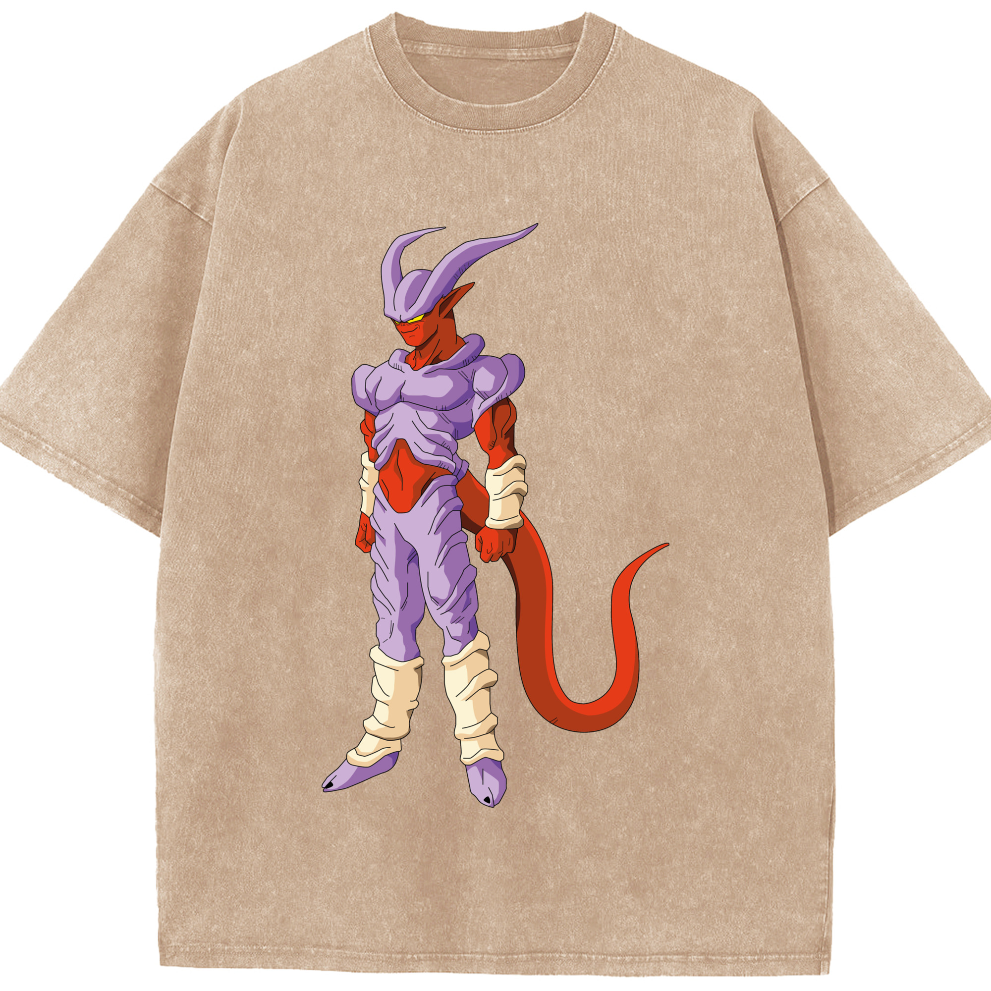 （画像用） ドラゴンボール ジャネンバ DRAGON BALL Janemba 綿100% ヴィンテージ風 半袖Tシャツ（フロントプリント）