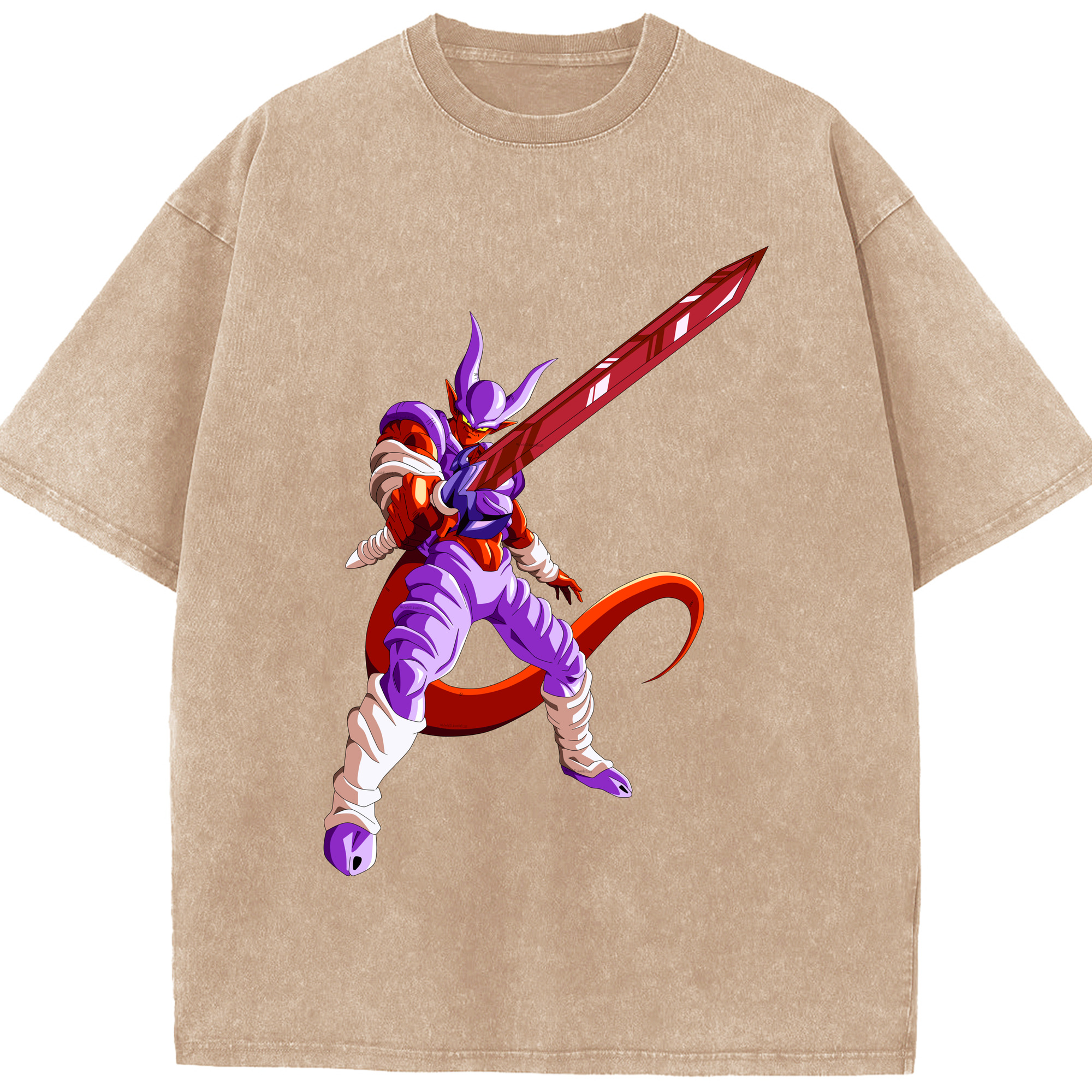 （画像用） ドラゴンボール ジャネンバ DRAGON BALL Janemba 綿100% ヴィンテージ風 半袖Tシャツ（フロントプリント）