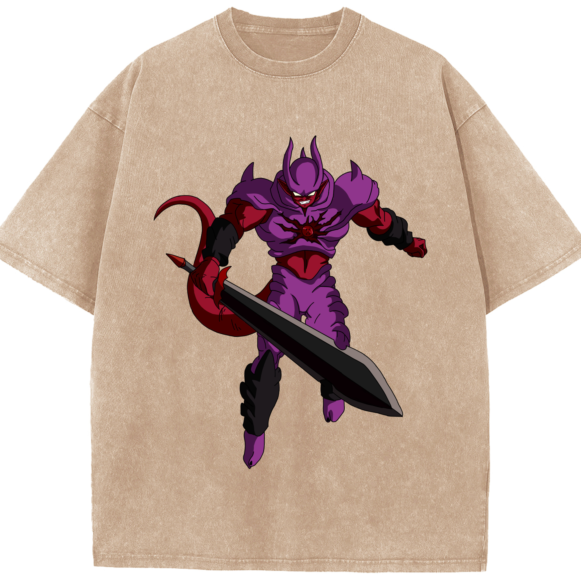 （画像用） ドラゴンボール ジャネンバ DRAGON BALL Janemba 綿100% ヴィンテージ風 半袖Tシャツ（フロントプリント）