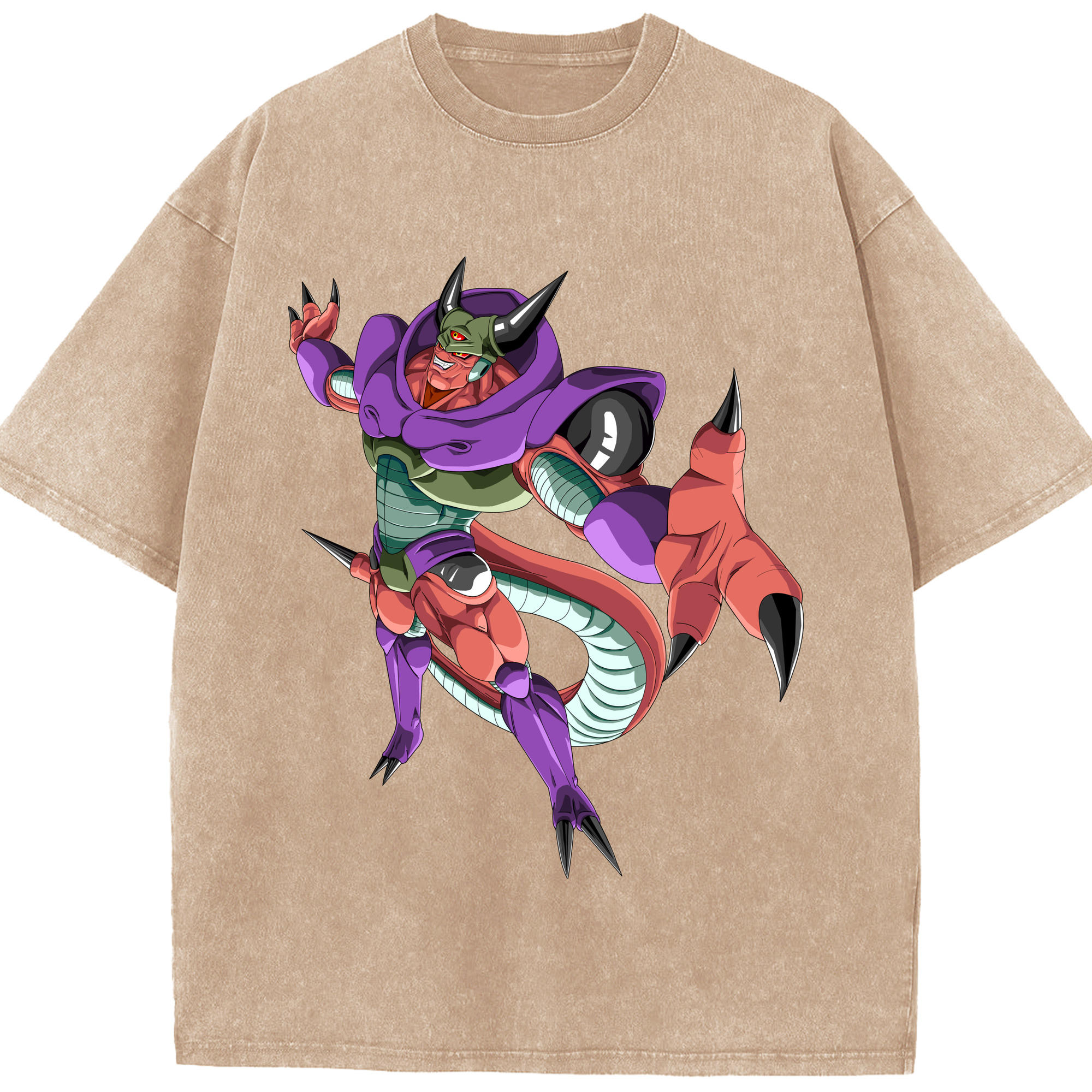 （画像用） ドラゴンボール ジャネンバ DRAGON BALL Janemba 綿100% ヴィンテージ風 半袖Tシャツ（フロントプリント）