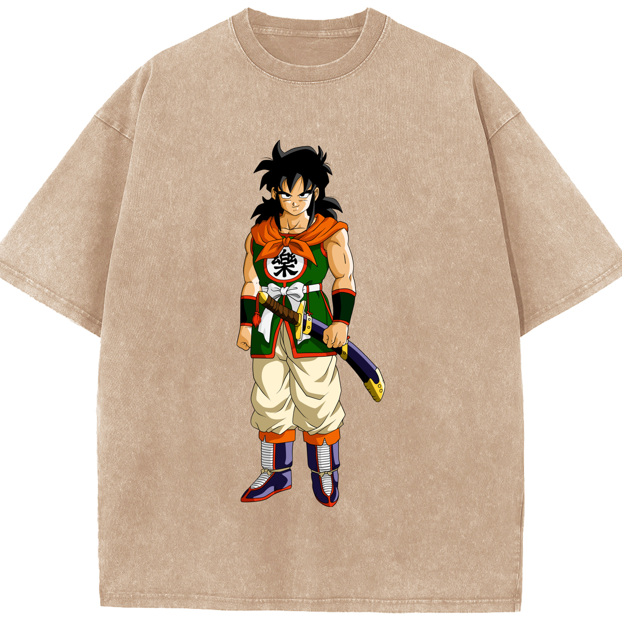 （画像用） ドラゴンボール ヤムチャ DRAGON BALL Yamcha 綿100% ヴィンテージ風 半袖Tシャツ（フロントプリント）