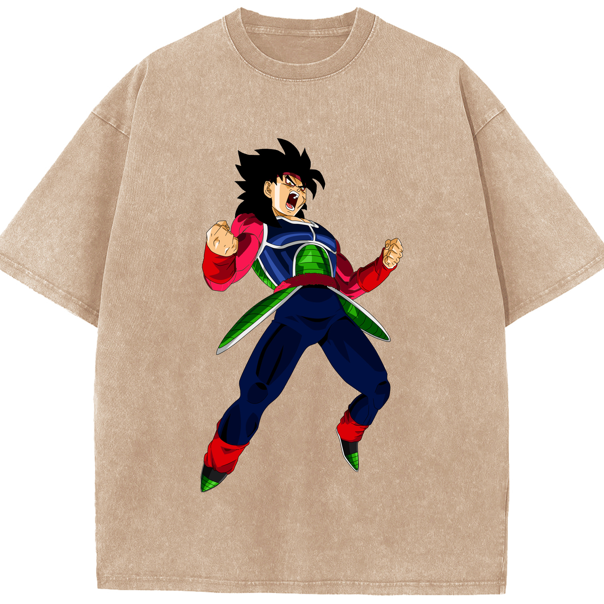 （画像用） ドラゴンボール バーダック DRAGON BALL Burdock 綿100% ヴィンテージ風 半袖Tシャツ（フロントプリント）