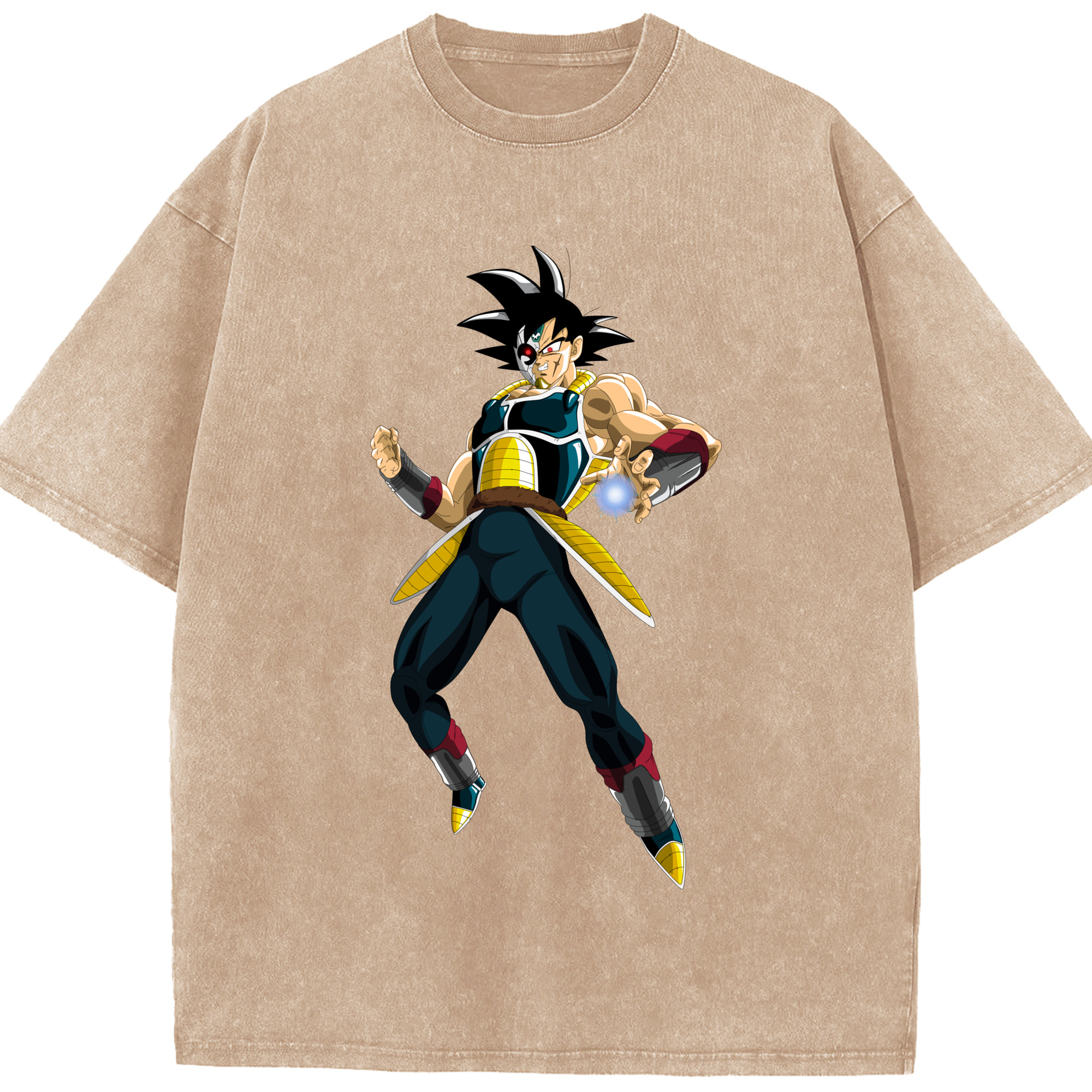 （画像用） ドラゴンボール バーダック DRAGON BALL Burdock 綿100% ヴィンテージ風 半袖Tシャツ（フロントプリント）