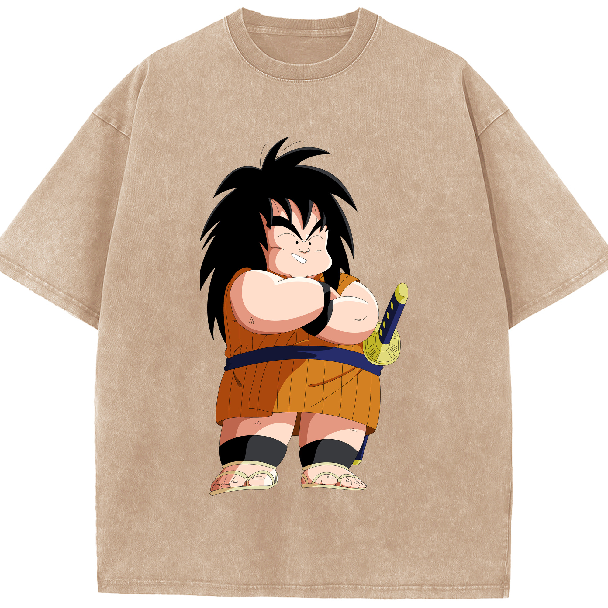 （画像用） ドラゴンボール やじろべえ DRAGON BALL Yajirobe 綿100% ヴィンテージ風 半袖Tシャツ（フロントプリント）